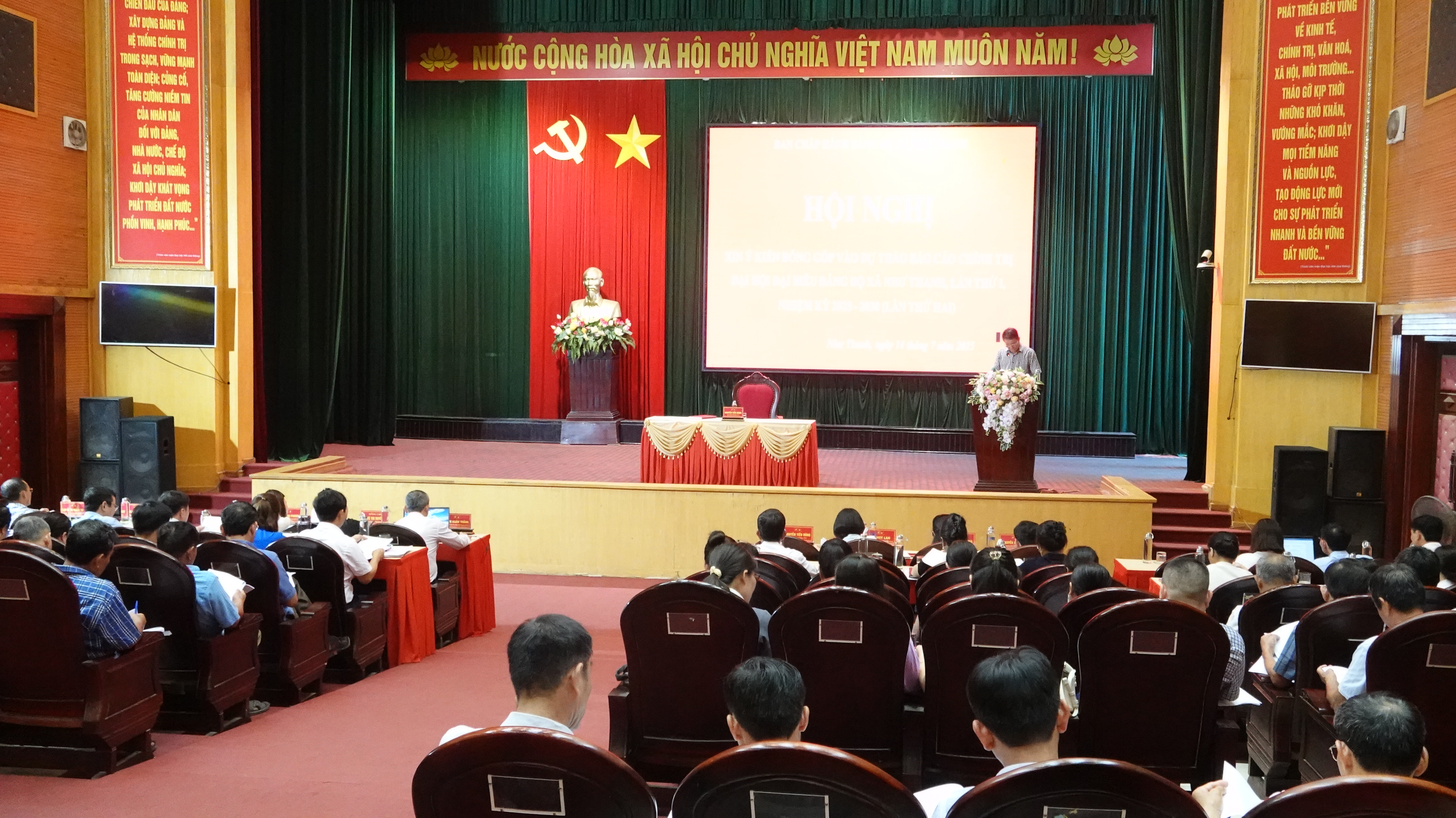 Đảng ủy xã Như Thanh tổ chức Hội nghị xin ý kiến góp ý vào Dự thảo Báo cáo Chính trị trình Đại hội Đảng bộ xã nhiệm kỳ 2025–2030