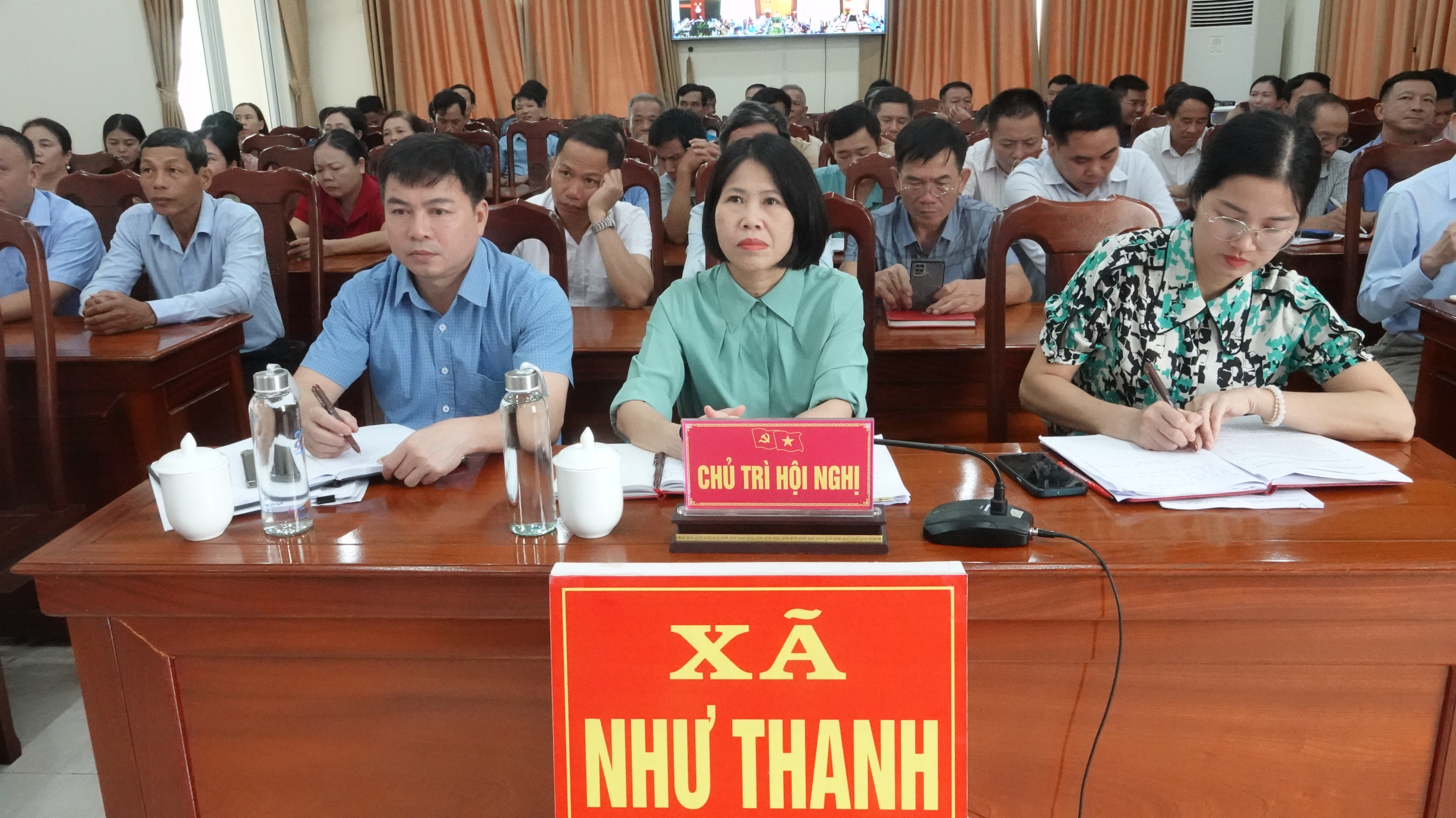 Xã Như Thanh tham gia Hội nghị trực tuyến Báo cáo viên Trung ương tháng 9. Định hướng tuyên truyền nhiều nội dung trọng tâm