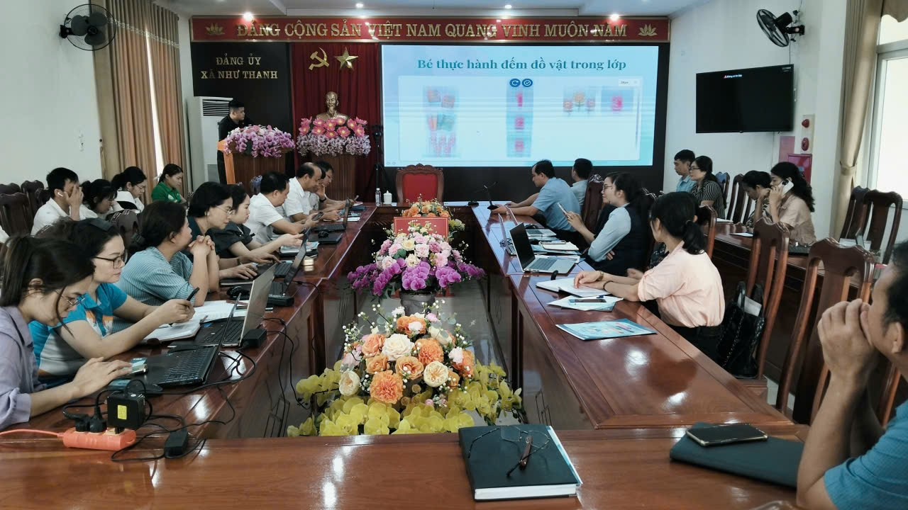 UBND xã Như Thanh tổ chức tập huấn các hệ thống, phần mềm hỗ trợ quản lý, giảng dạy và học tập trực tuyến.