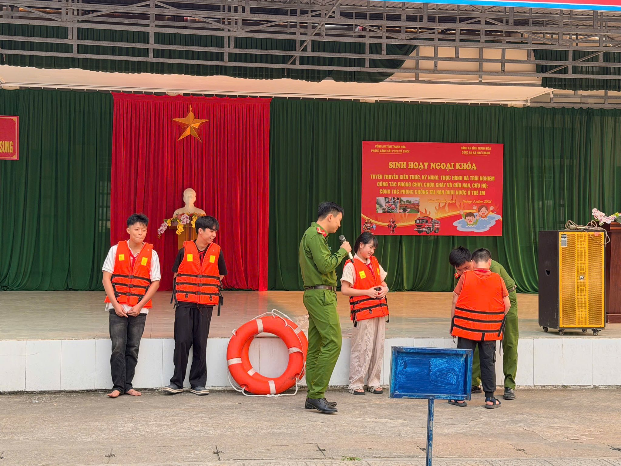 Công an xã Như Thanh: Chủ động, tích cực trong công tác phòng cháy, chữa cháy và cứu nạn, cứu hộ trong điều kiện nắng nóng kéo dài