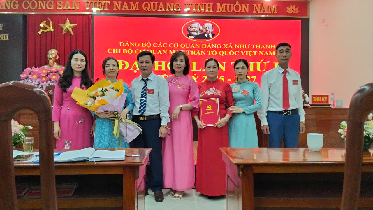 Đại hội Chi bộ Mặt trận Tổ quốc Việt Nam xã Như Thanh lần thứ nhất, nhiệm kỳ 2025-2027