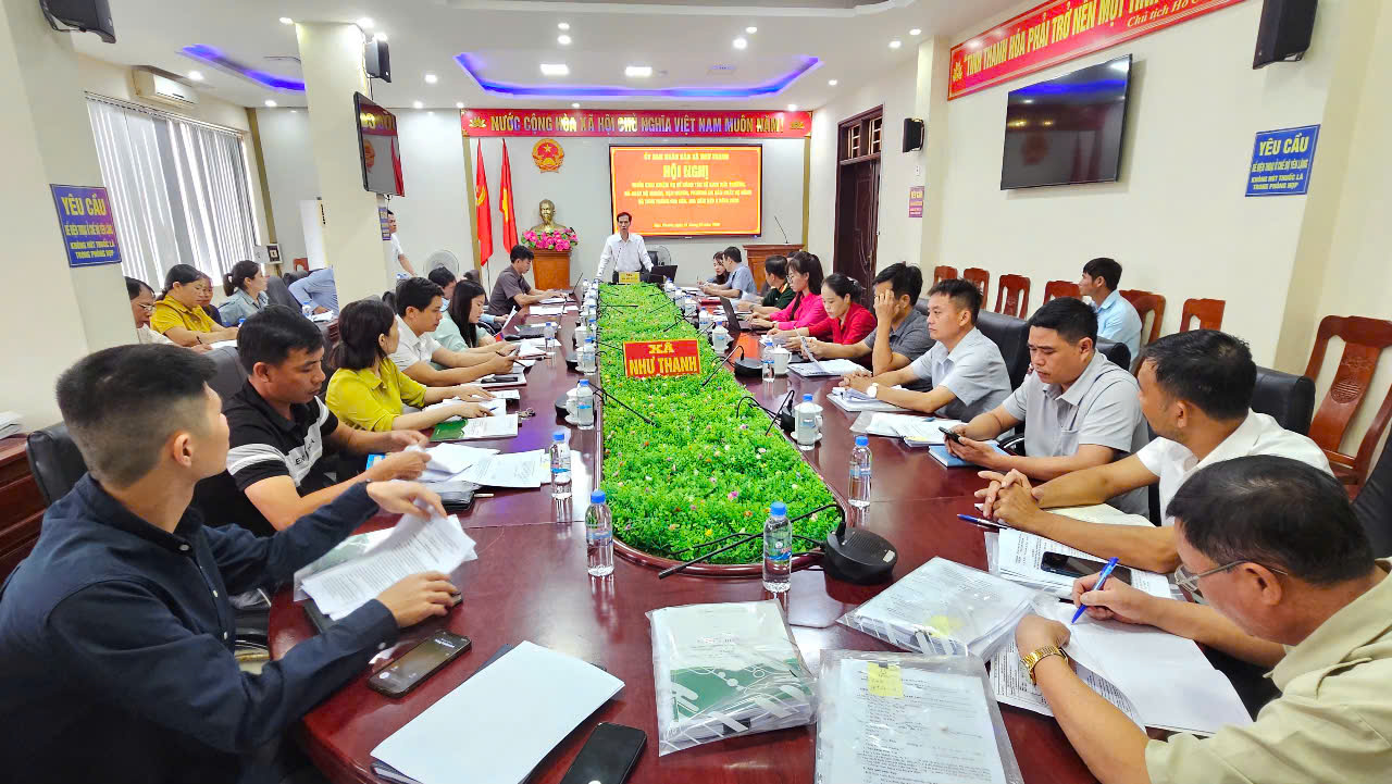 UBND xã Như Thanh: triển khai đồng bộ các nhiệm vụ trọng tâm về vệ sinh môi trường, giảm nghèo, sản xuất vụ đông và phòng, chống dịch bệnh gia súc, gia cầm