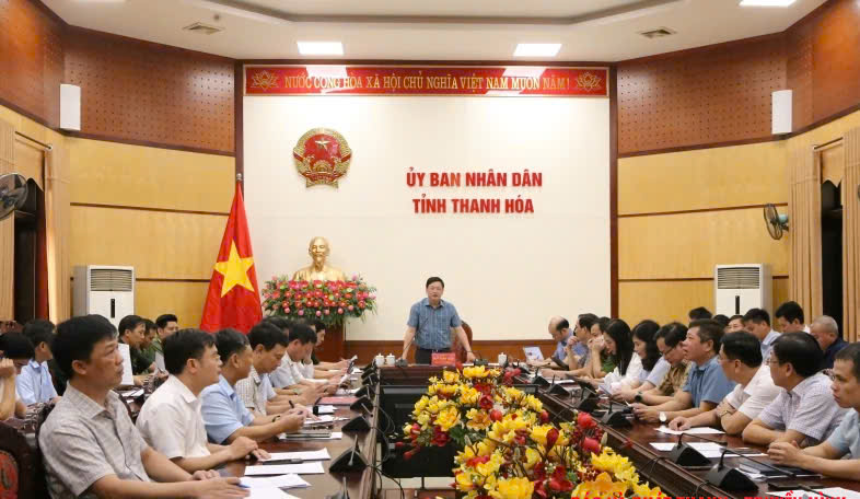 Xã Yên Thọ tham dự Hội nghị trực tuyến ứng phó với cơn bão số 5 (Kajiki), năm 2025.