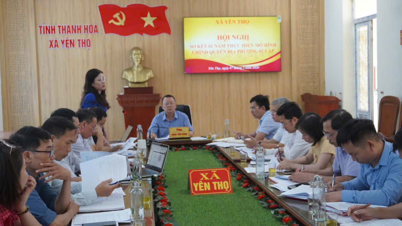 Yên Thọ sơ kết 1 năm thực hiện mô hình chính quyền địa phương 2 cấp