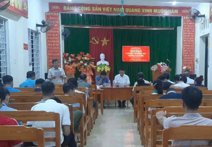 Chi bộ thôn Thanh Tân tổ chức hội nghị sinh hoạt chi bộ định kỳ tháng 10 năm 2026
