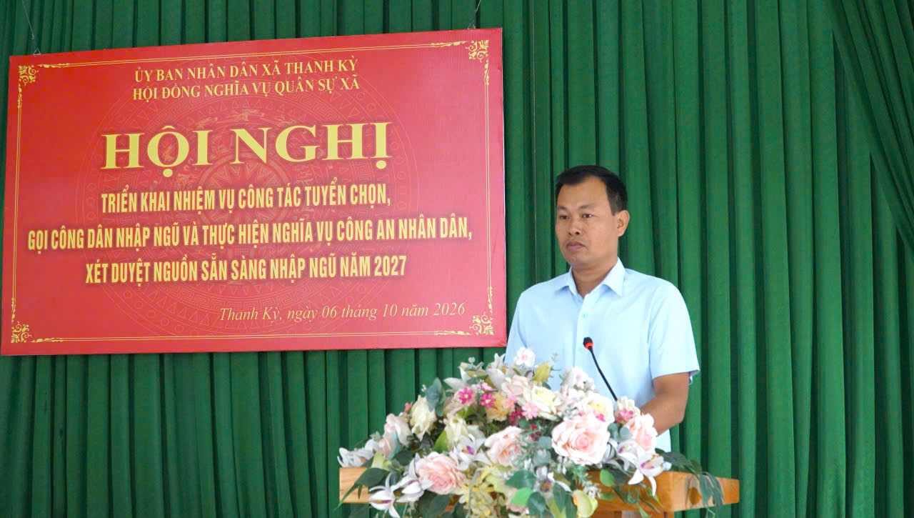 Hội nghị triển khai nhiệm vụ công tác tuyển chọn, gọi công dân nhập ngũ và thực hiện nghĩa vụ công an nhân dân, xét duyệt nguồn sẵn sàng nhập ngũ năm 2027