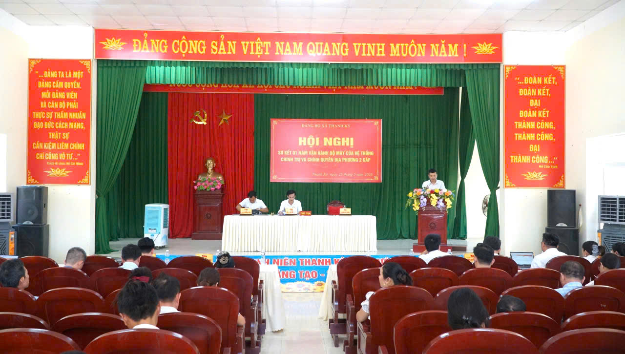 Đảng bộ xã Thanh Kỳ tổ chức hội nghị sơ kết 01 năm thực hiện chính quyền địa phương 2 cấp