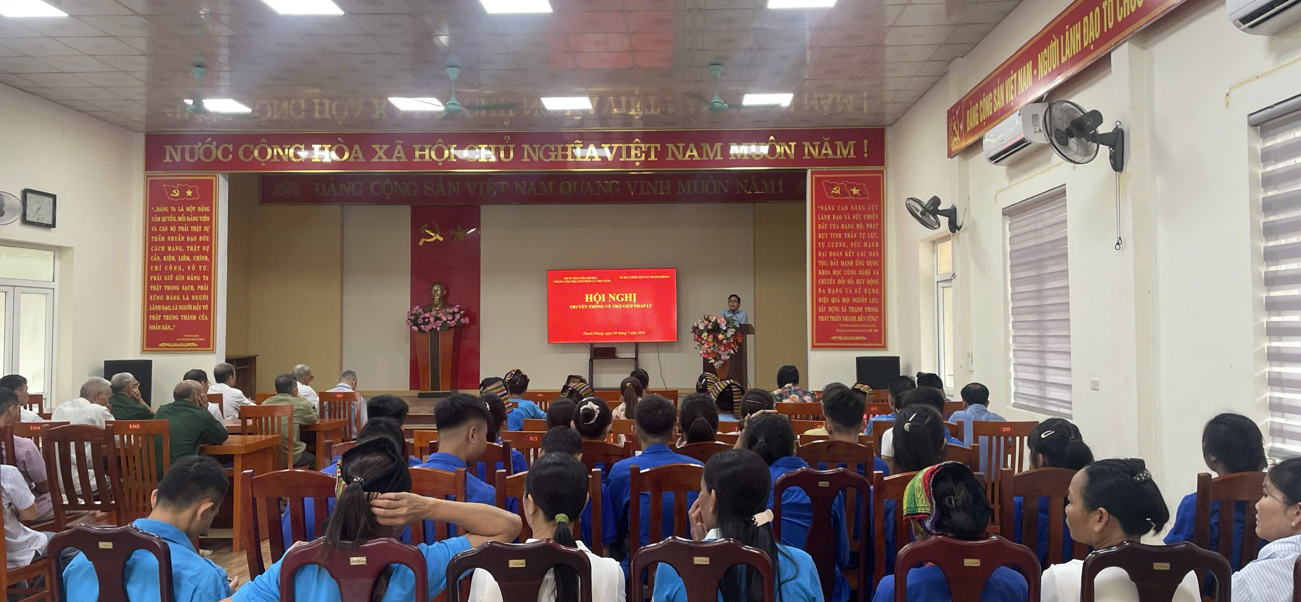 Xã Thanh Phong tổ chức Hội nghị truyền thông về trợ giúp pháp lý, nâng cao hiểu biết pháp luật cho Nhân dân