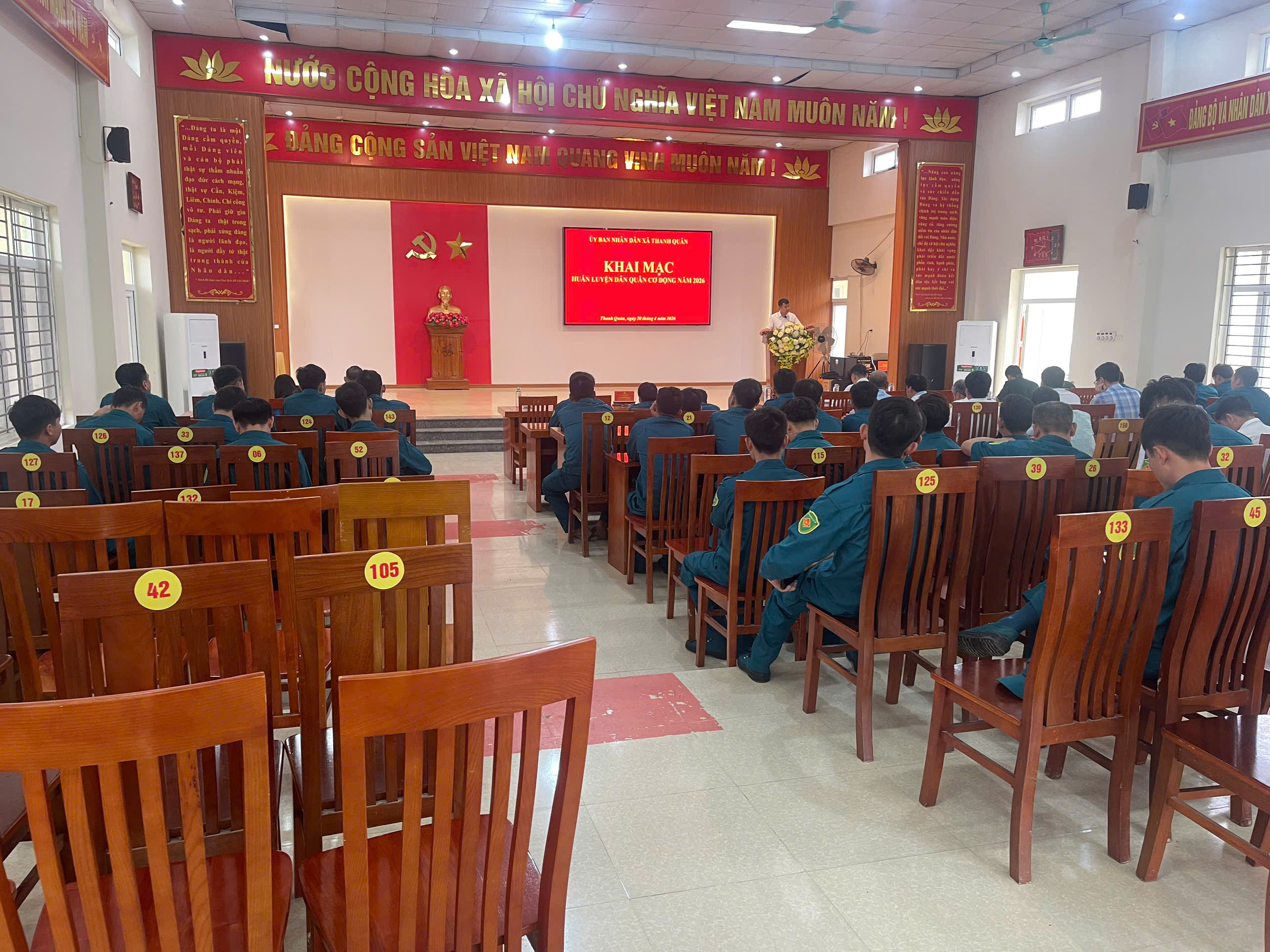 Thanh Quân chủ động, bài bản triển khai huấn luyện Dân quân tự vệ năm 2026