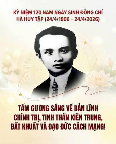 Cuộc đời cách mạng của cố Tổng Bí thư Hà Huy Tập là biểu tượng cao đẹp