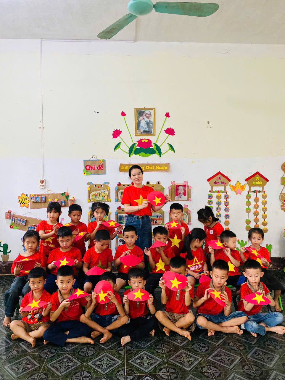 TRƯỜNG MẦM NON THANH SƠN TỔ CHỨC HOẠT ĐỘNG TRẢI NGHIỆM CHỦ ĐỀ “MỪNG NGÀY CHIẾN THẮNG”