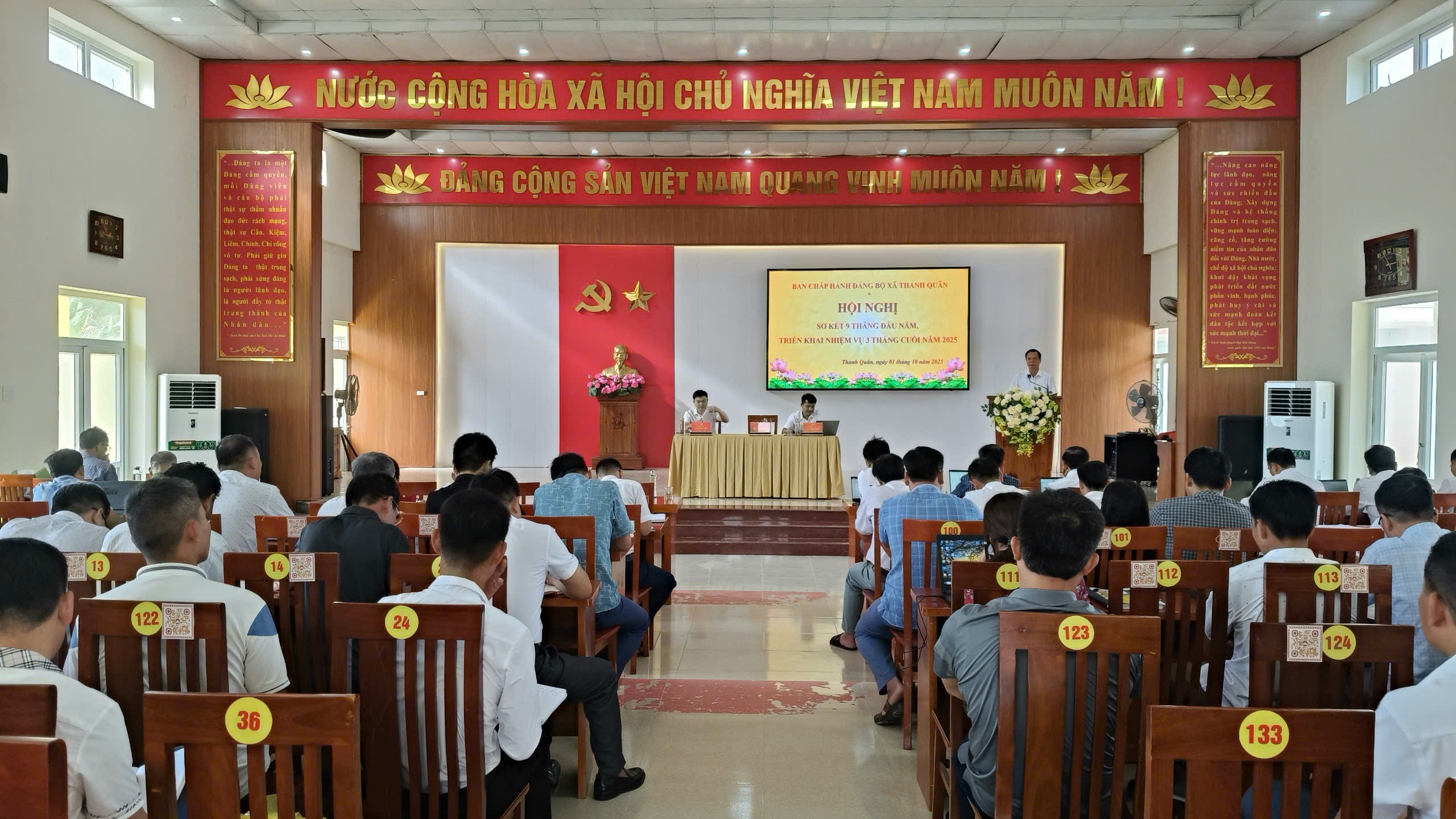 Xã Thanh Quân sơ kết 9 tháng đầu năm, triển khai nhiệm vụ quý IV năm 2025