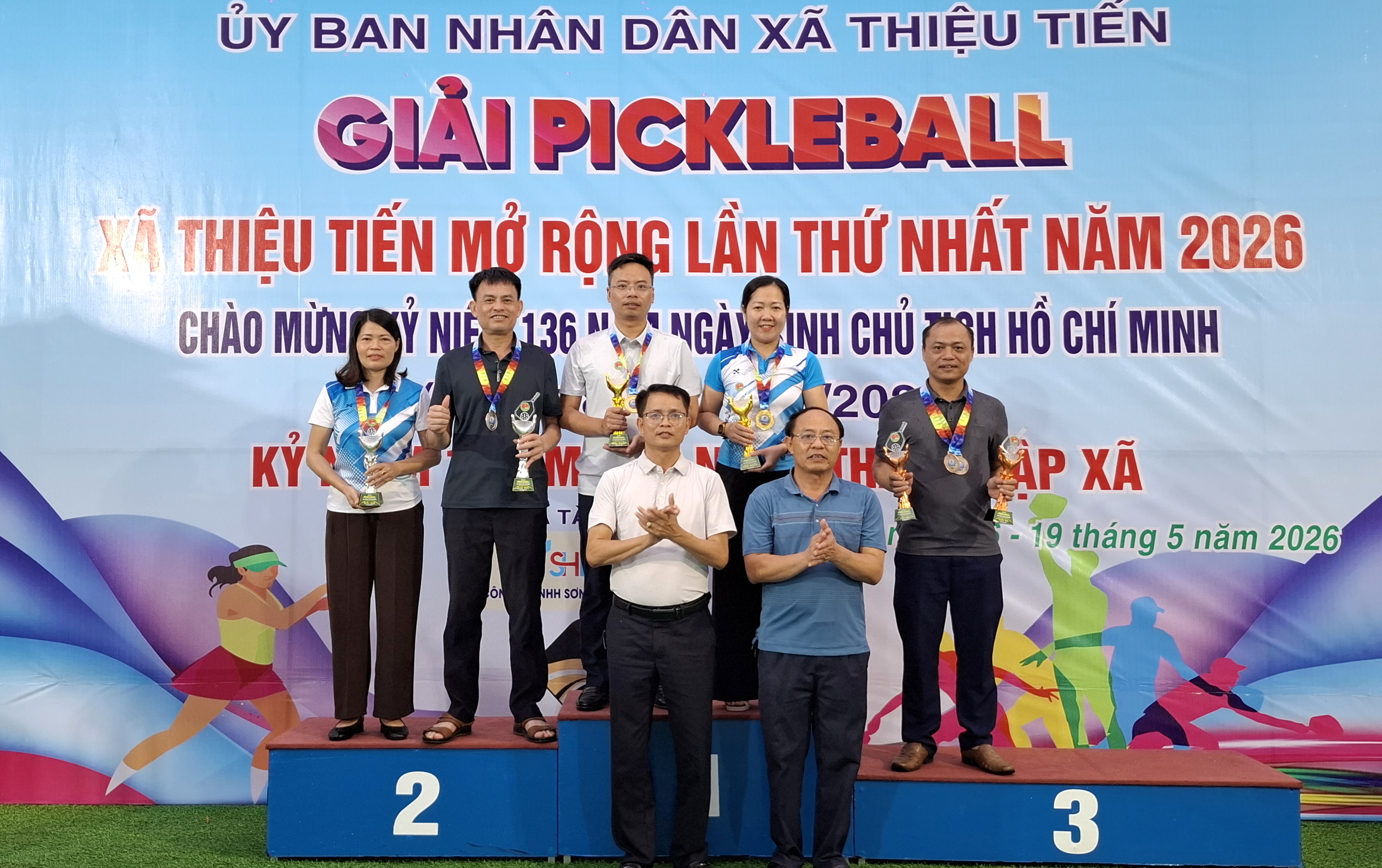BẾ MẠC GIẢI PICKLEBALL XÃ THIỆU TIẾN MỞ RỘNG LẦN THỨ NHẤT NĂM 2026