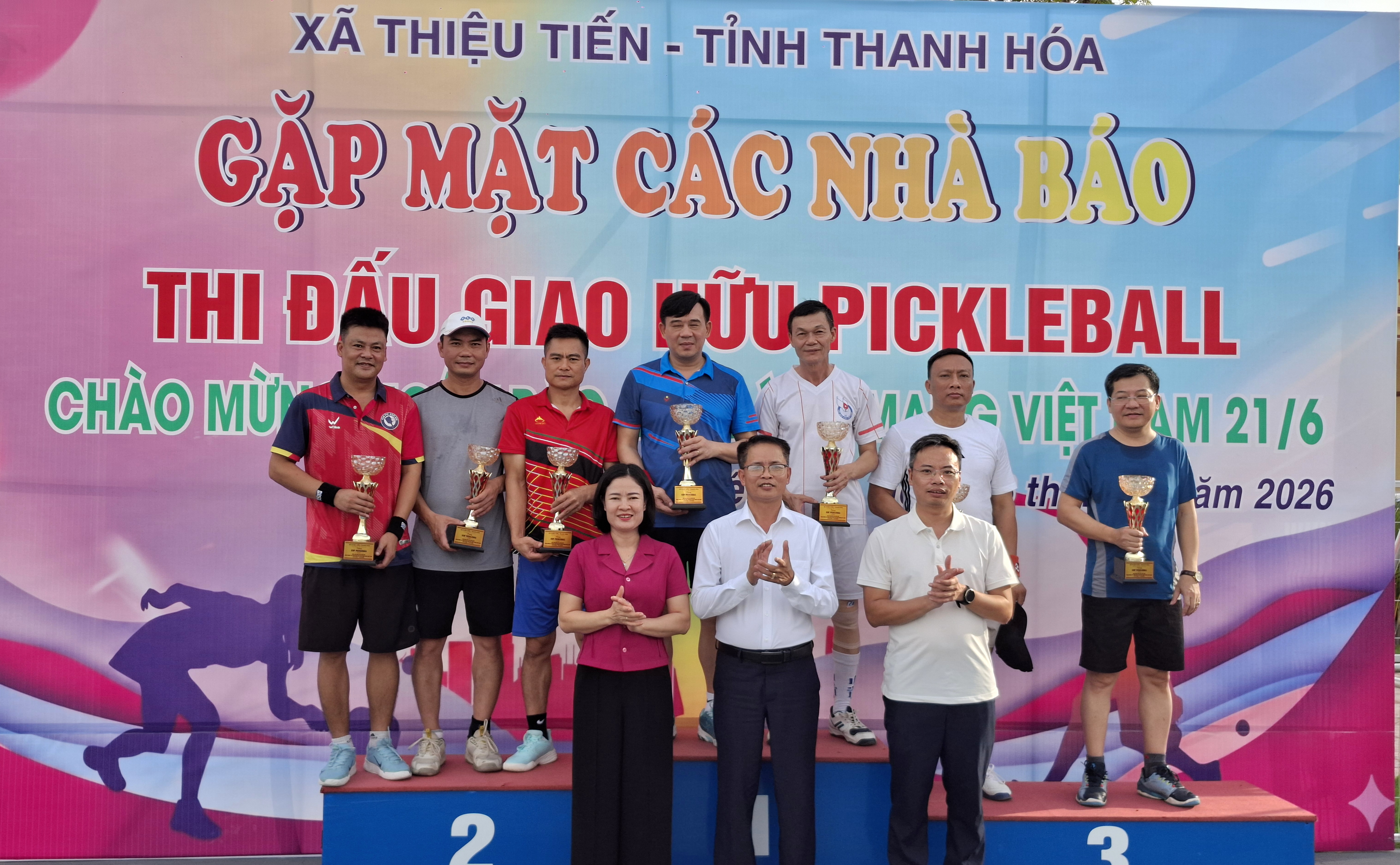 XÃ THIỆU TIẾN TỔ CHỨC GIAO HỮU PICKLEBALL CHÀO MỪNG KỶ NIỆM 101 NĂM NGÀY BÁO CHÍ CÁCH MẠNG VIỆT NAM