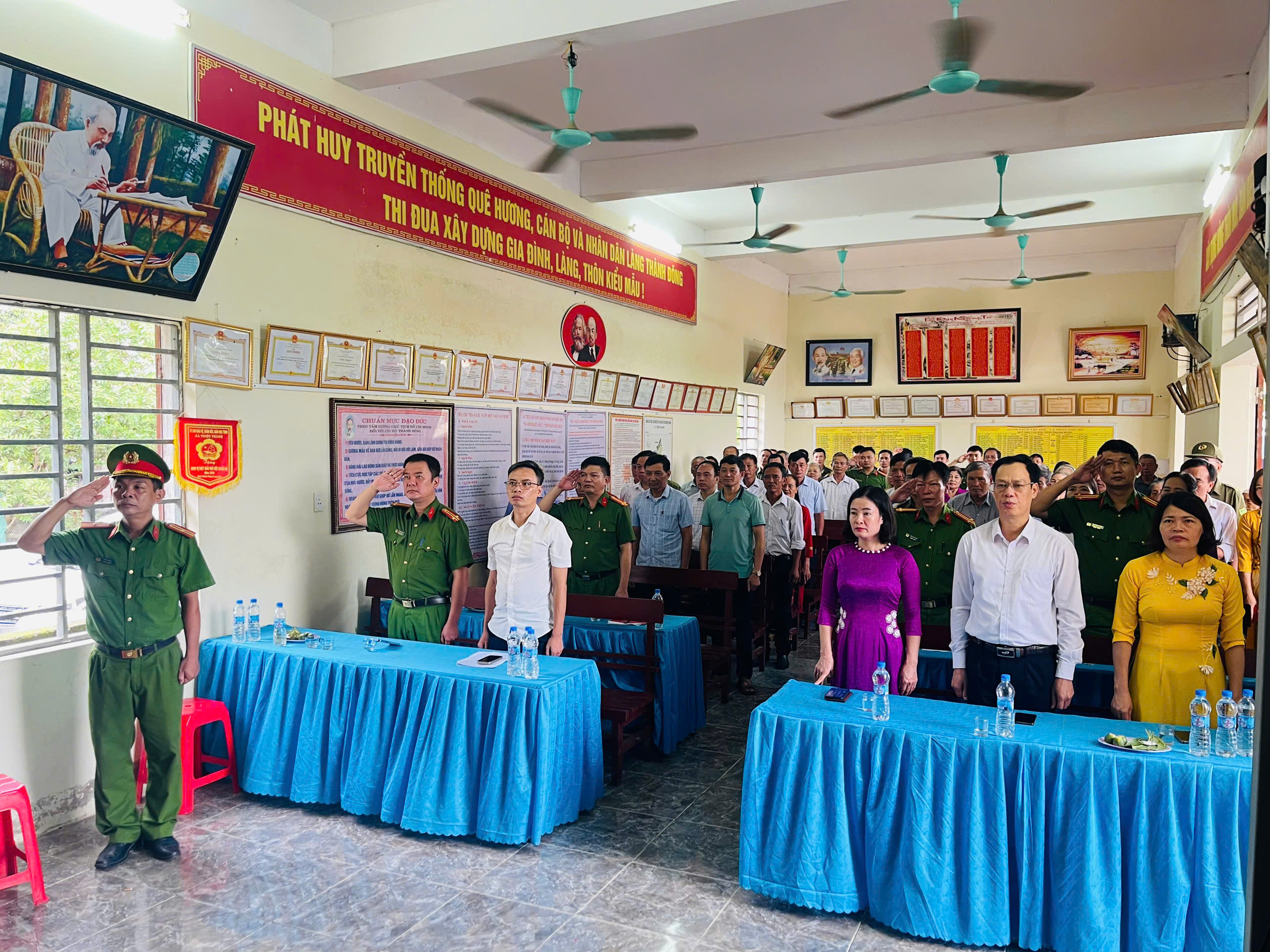 Xã Thiệu Tiến tổ chức Ngày hội toàn dân bảo vệ an ninh Tổ quốc năm 2025 tại thôn Thành Đông