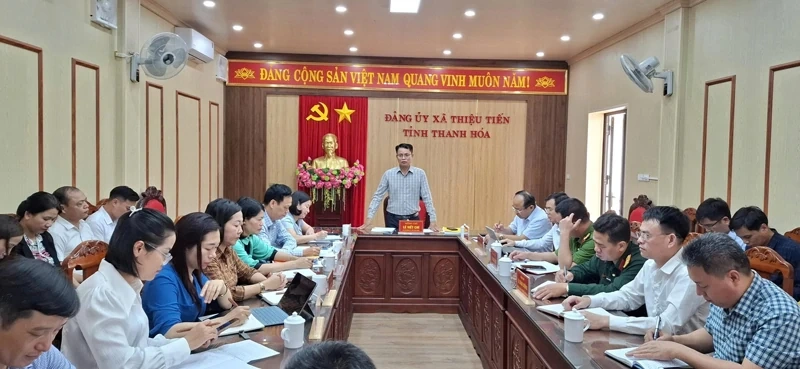 Đảng bộ xã Thiệu Tiến đưa nghị quyết vào cuộc sống