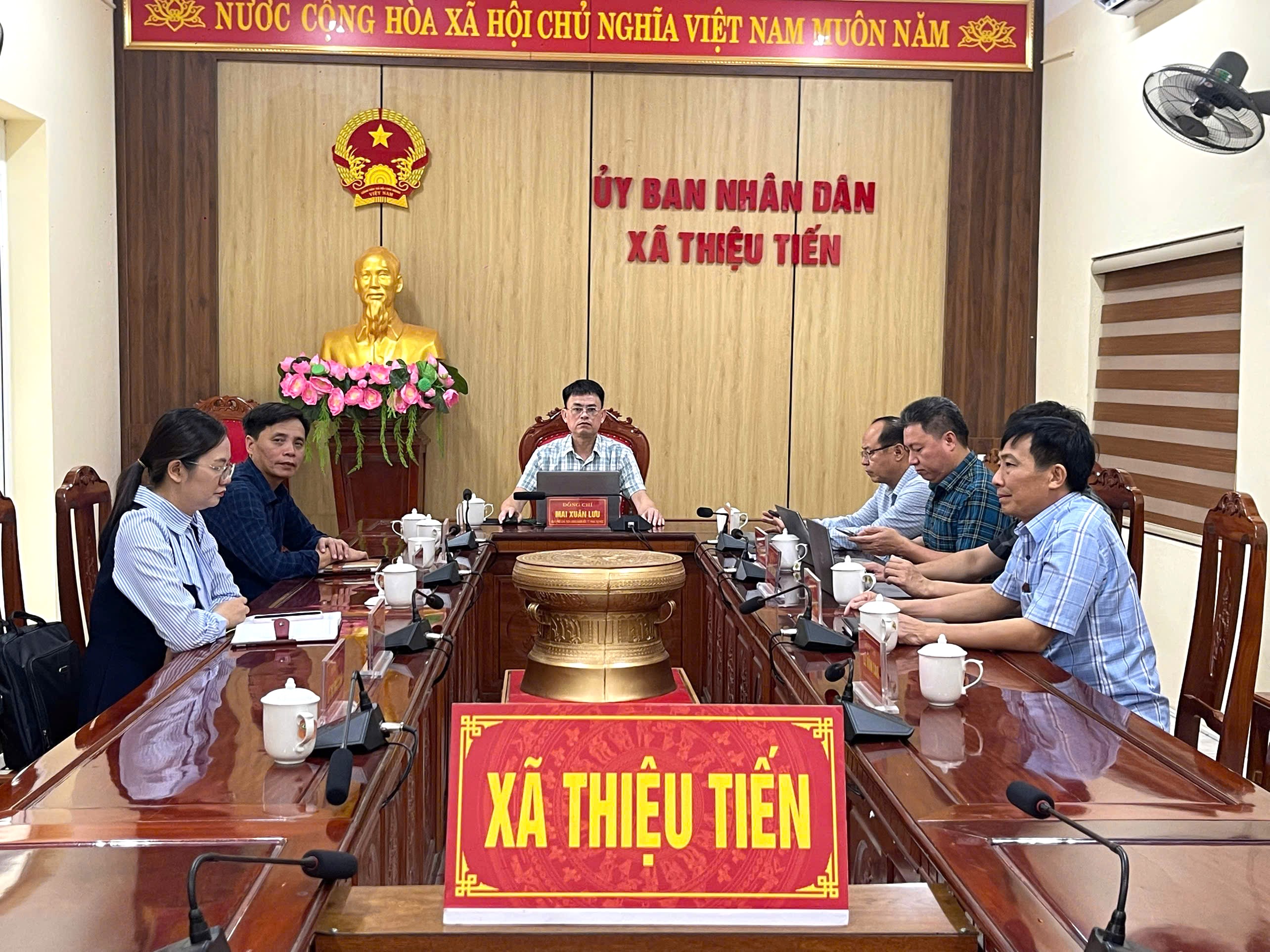 Xã Thiệu Tiến tham dự hội nghị trực tuyến quán triệt, phổ biến Luật phòng, chống tham nhũng; Luật sửa đổi, bổ sung một số điều của Luật Tiếp công dân, Luật Khiếu nại, Luật Tố cáo; Luật phòng, chống ma túy