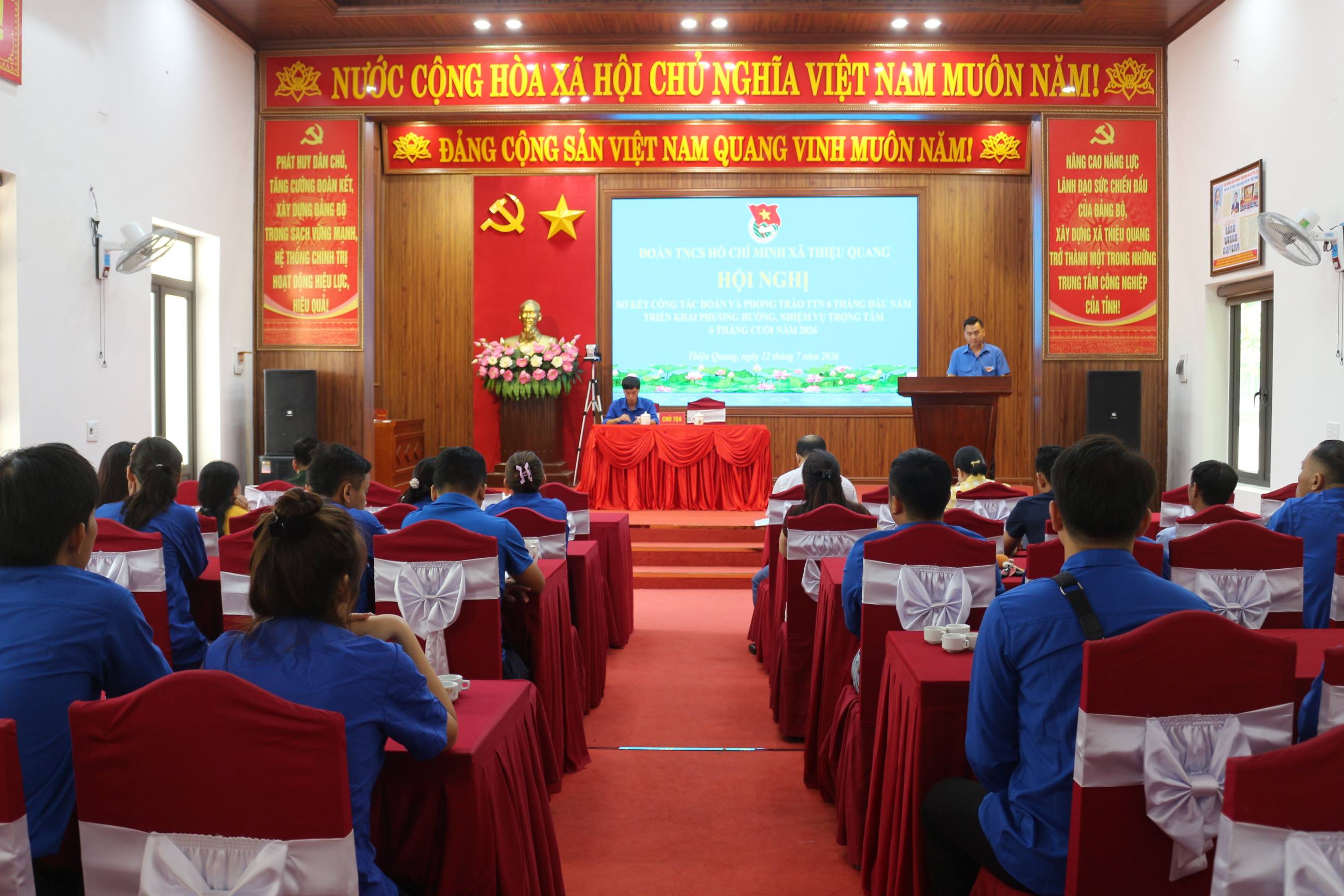 Đoàn xã Thiệu Quang sơ kết công tác Đoàn và phong trào thanh thiếu nhi 6 tháng đầu năm 2026