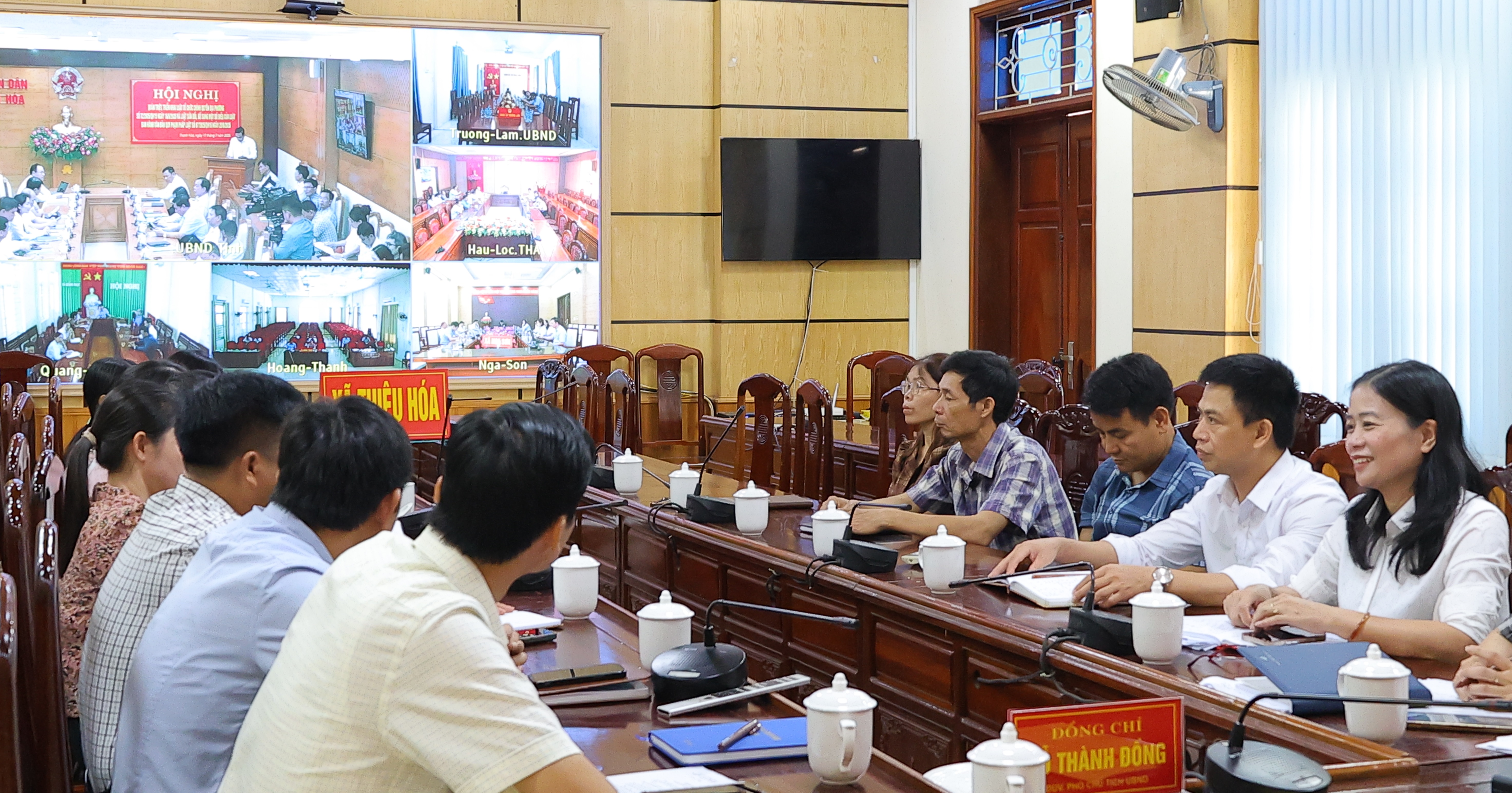 Xã Thiệu Hóa tham dự hội nghị trực tuyến quán triệt, phổ biến luật mới được Quốc hội thông qua