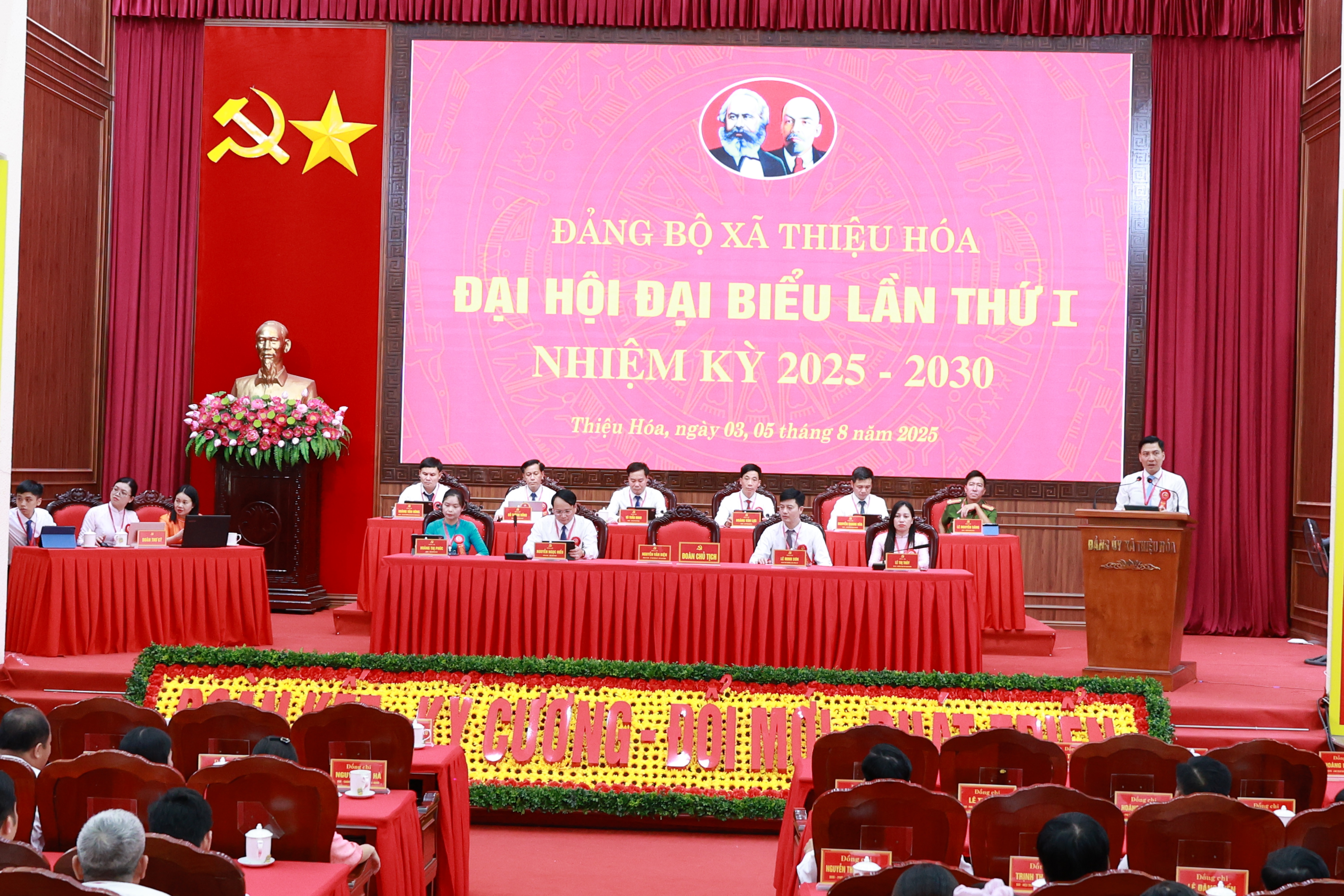 196 đại biểu dự phiên trù bị Đại hội Đảng bộ xã Thiệu Hóa lần thứ nhất, nhiệm kỳ 2025–2030