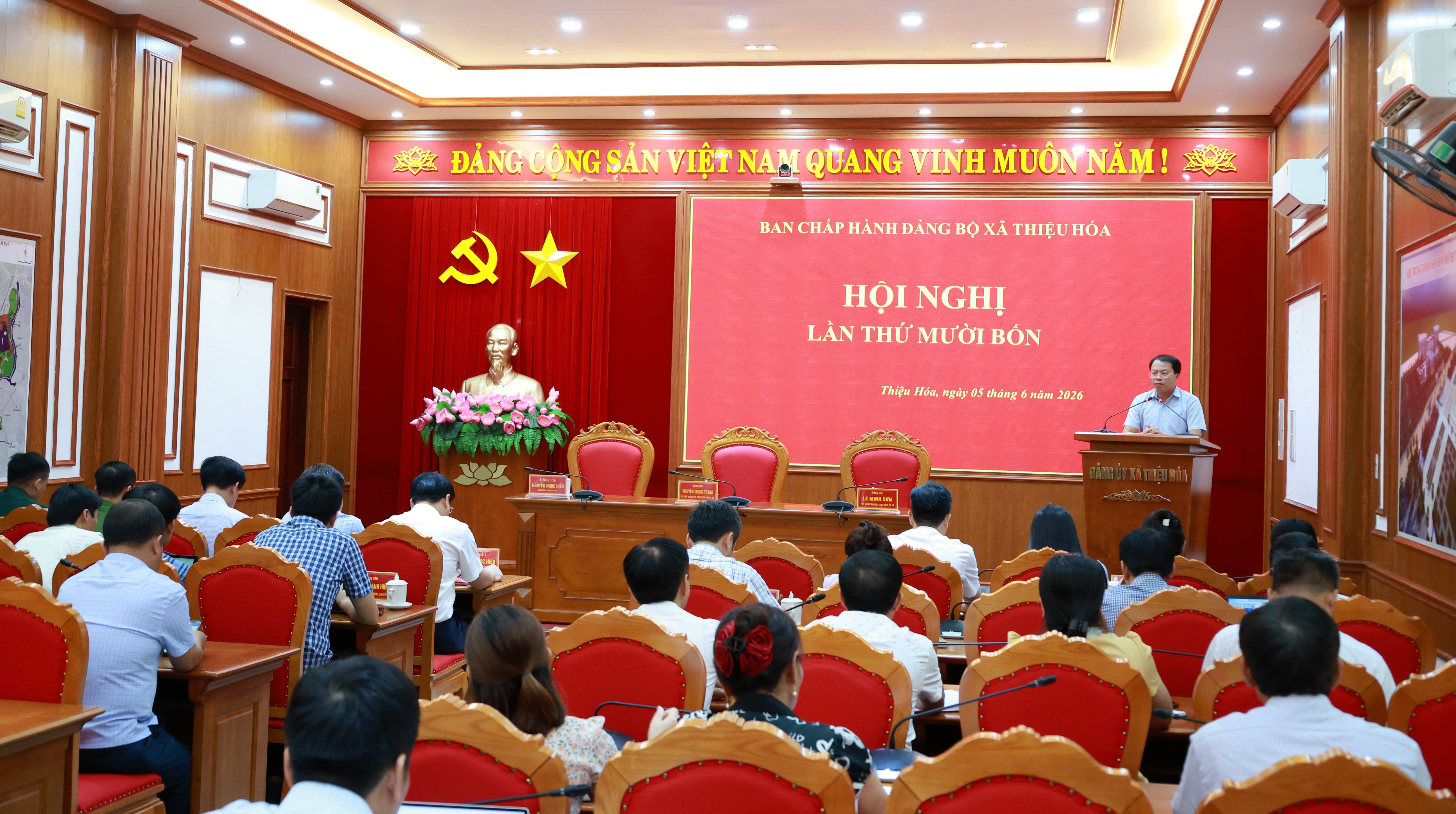 Hội nghị lần thứ mười bốn Ban Chấp hành Đảng bộ xã Thiệu Hoá, nhiệm kỳ 2025- 2030