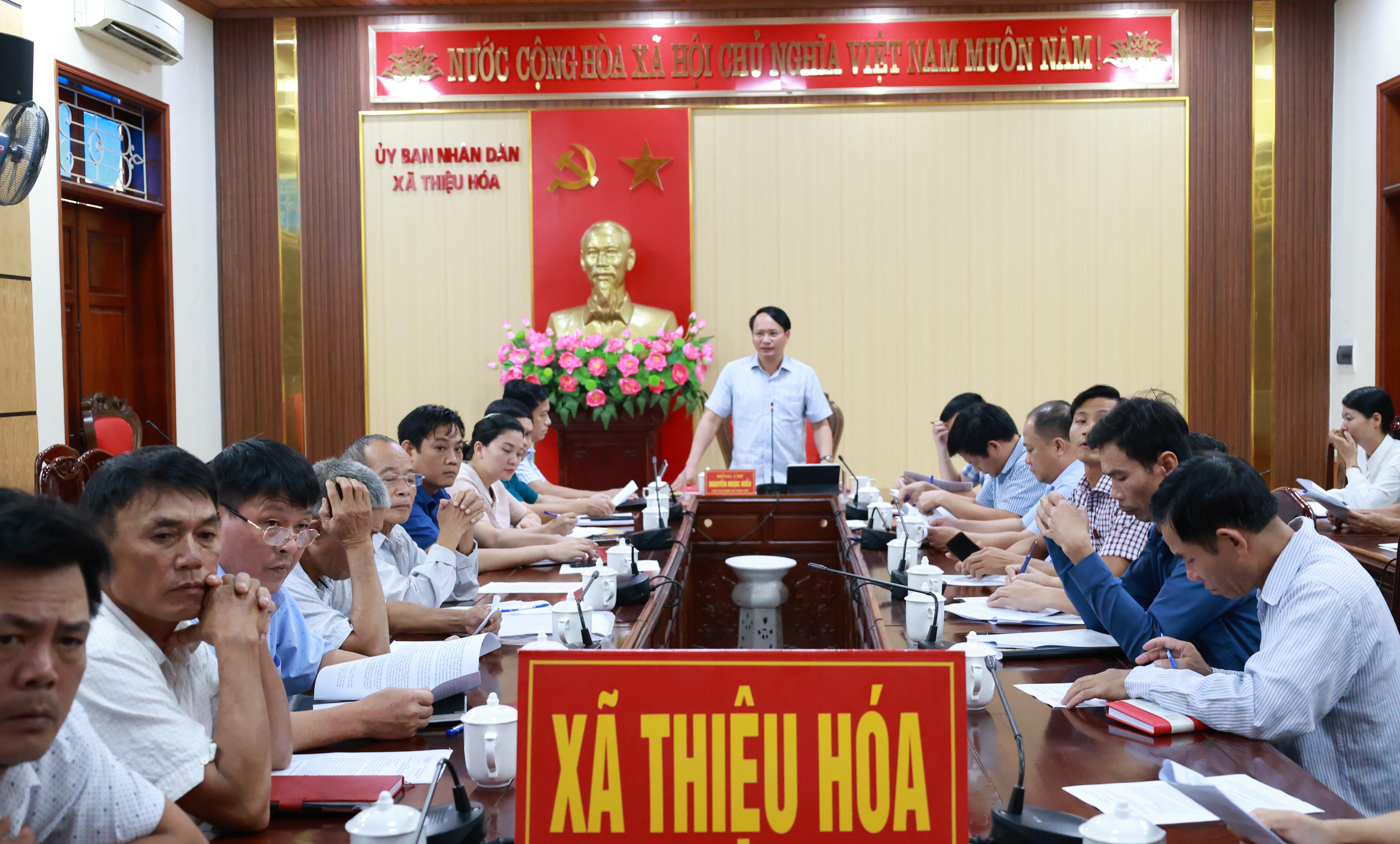 UBND xã đánh giá tình hình thực hiện nhiệm vụ tháng 8, triển khai nhiệm vụ trọng tâm tháng 9 năm 2025