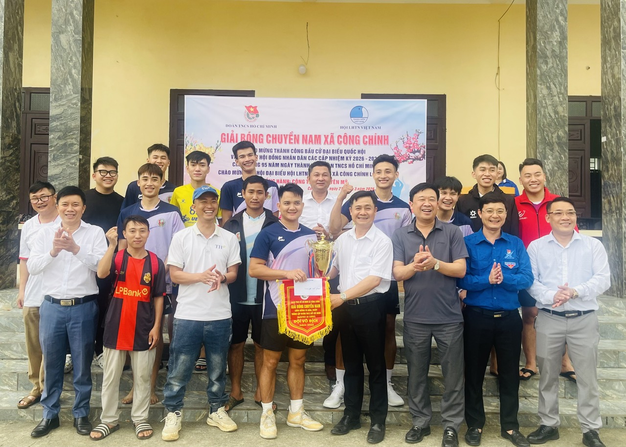 ĐOÀN THANH NIÊN CỘNG SẢN HỒ CHÍ MINH XÃ CÔNG CHÍNH TỔ CHỨC THÀNH CÔNG GIẢI BÓNG CHUYỀN NAM, NĂM 2026