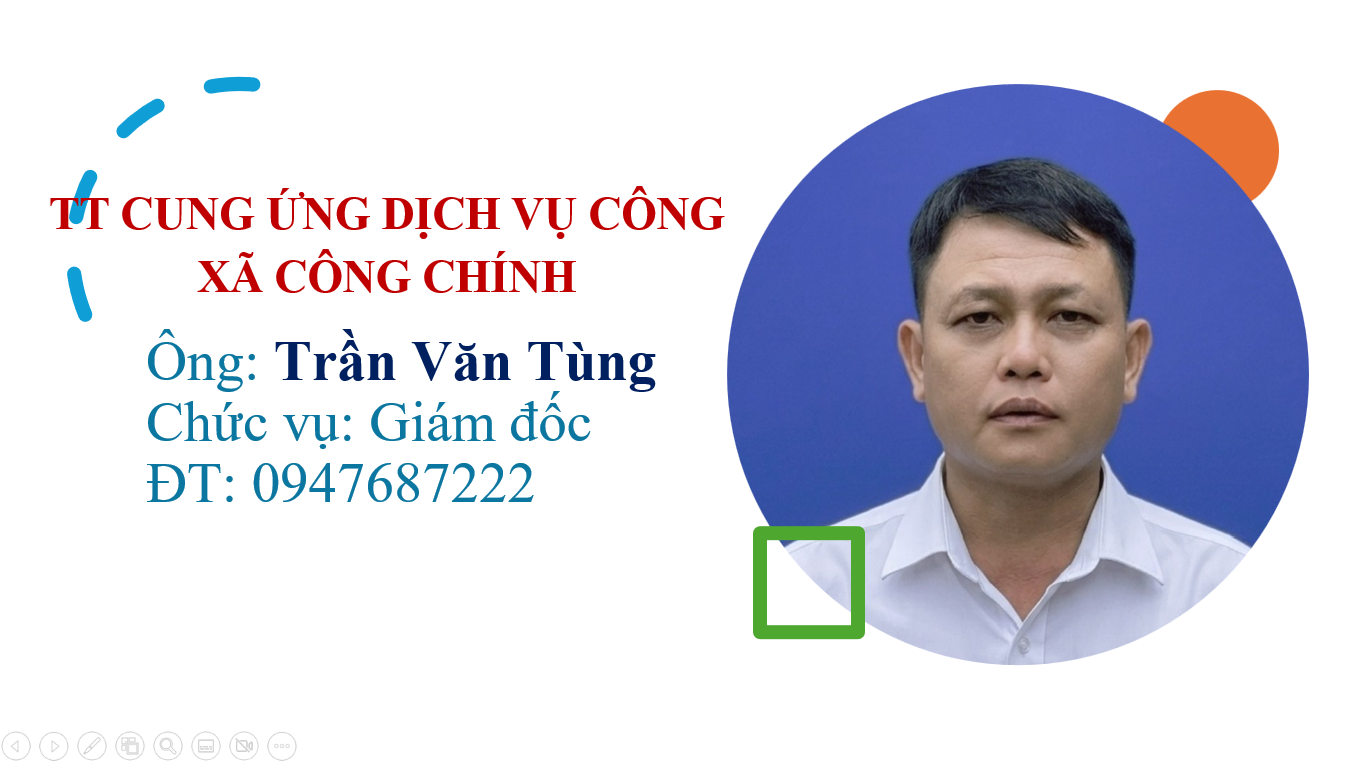 NHÂN SỰ TRUNG TÂM CUNG ỨNG DỊCH VỤ CÔNG XÃ CÔNG CHÍNH, TỈNH THANH HOÁ