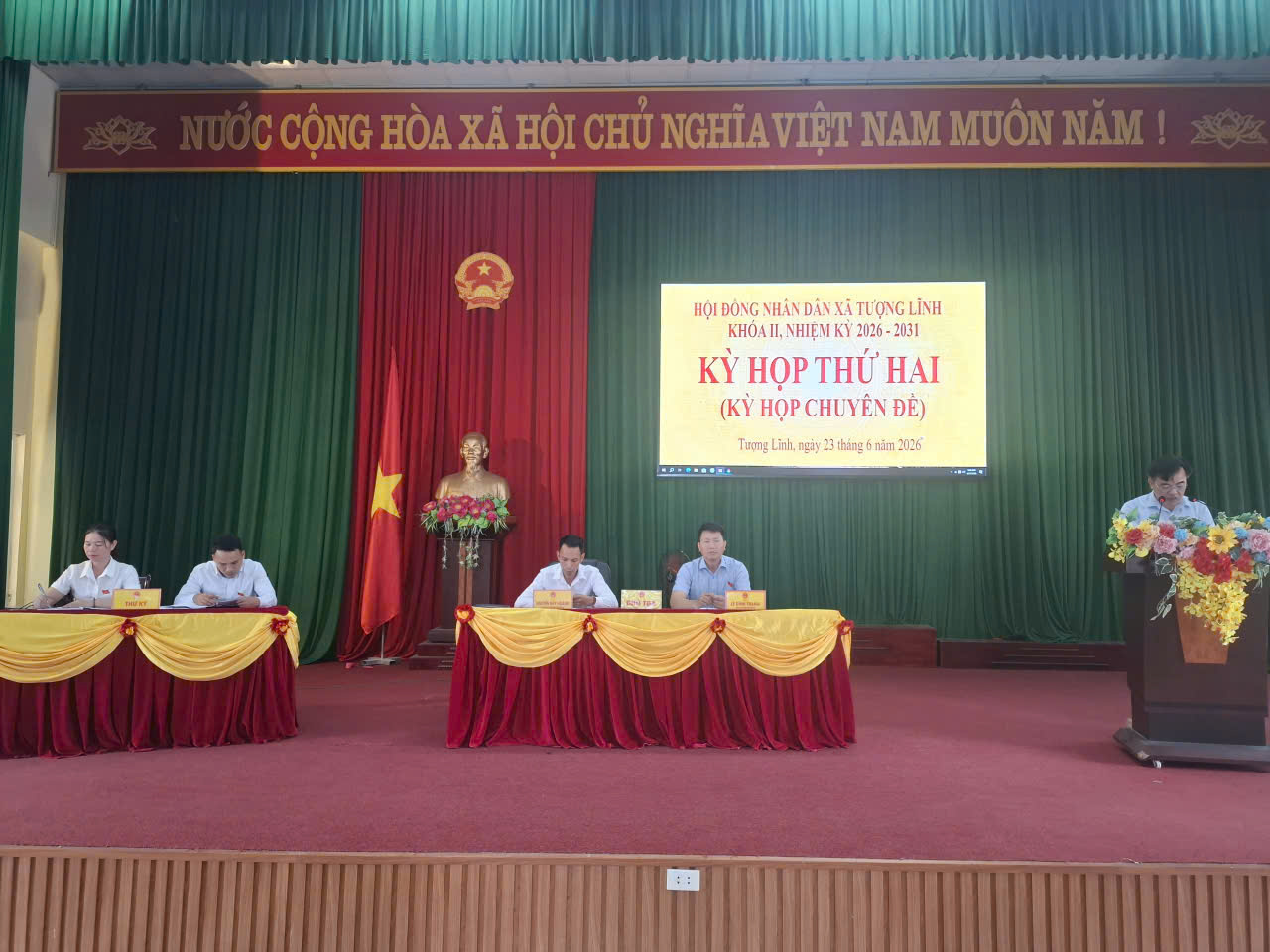 HĐND XÃ TƯỢNG LĨNH KHÓA II, NHIỆM KỲ 2026 – 2031. TỔ CHỨC KỲ HỌP THỨ 2 (KỲ HỌP CHUYÊN ĐỀ)