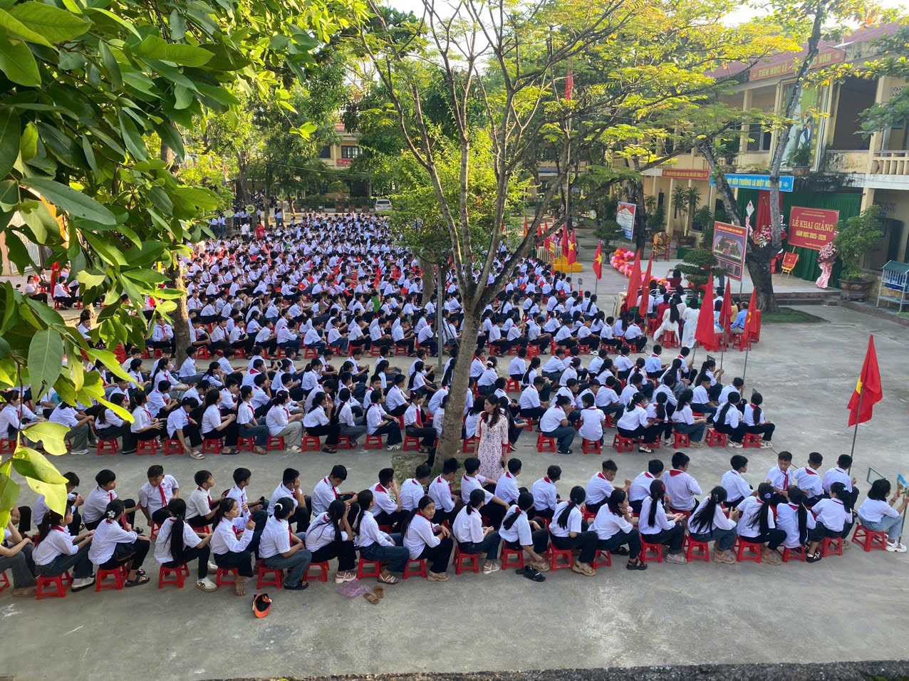 Các trường trên địa bàn xã Thăng Bình long trọng tổ chức Lễ khai giảng năm học 2025 – 2026. Khí thế mới, quyết tâm mới cho sự nghiệp giáo dục  ​