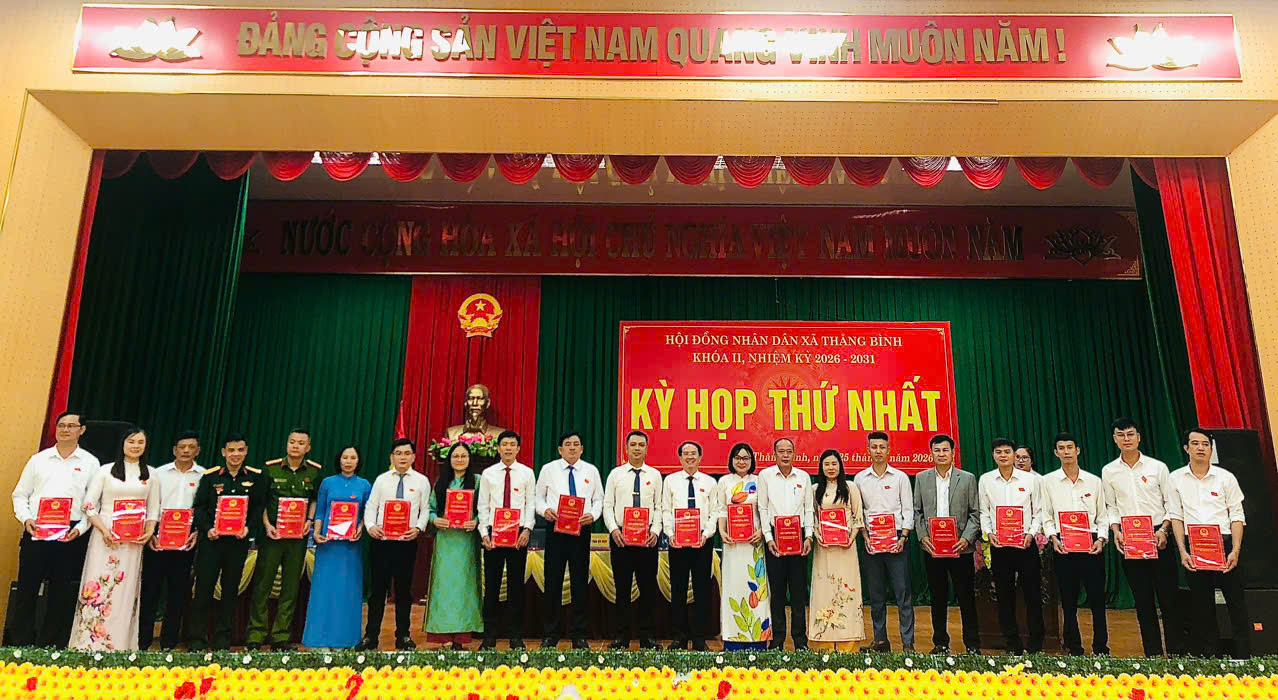 HĐND XÃ THĂNG BÌNH TỔ CHỨC KỲ HỌP THỨ NHẤT, KHÓA II, NHIỆM KỲ 2026 – 2031