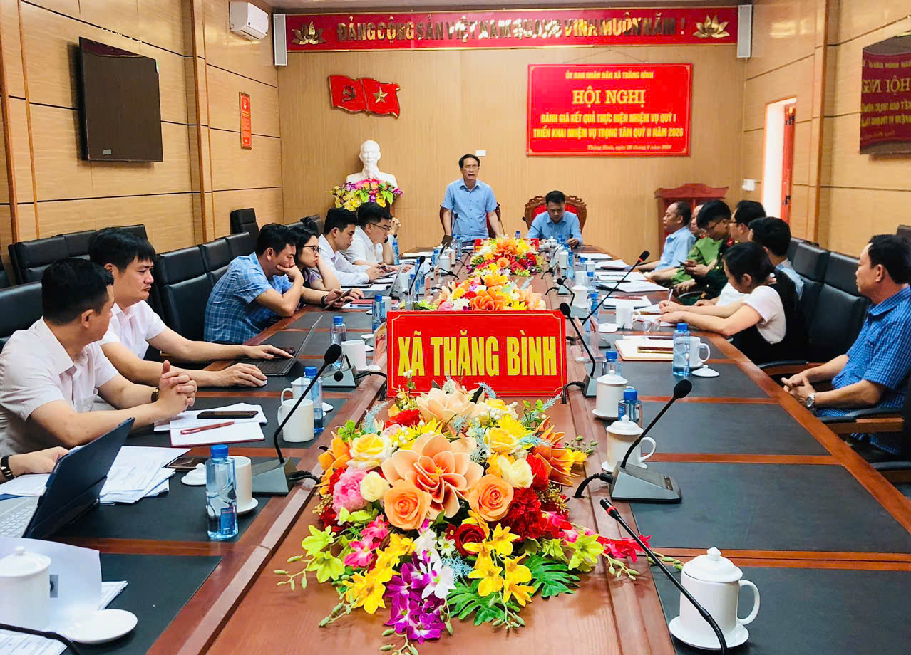 Thăng Bình: Đánh giá kết quả thực hiện nhiệm vụ quý I, triển khai nhiệm vụ trọng tâm quý II năm 2026