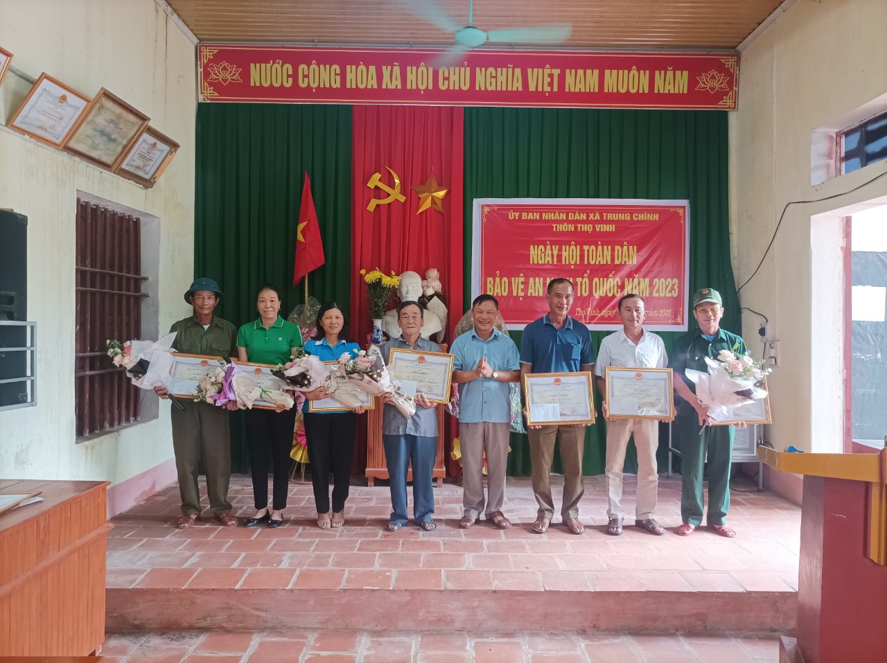 UBND xã Trung Chính tổ chức ngày hội toàn dân bảo vệ An ninh trật tự năm 2023