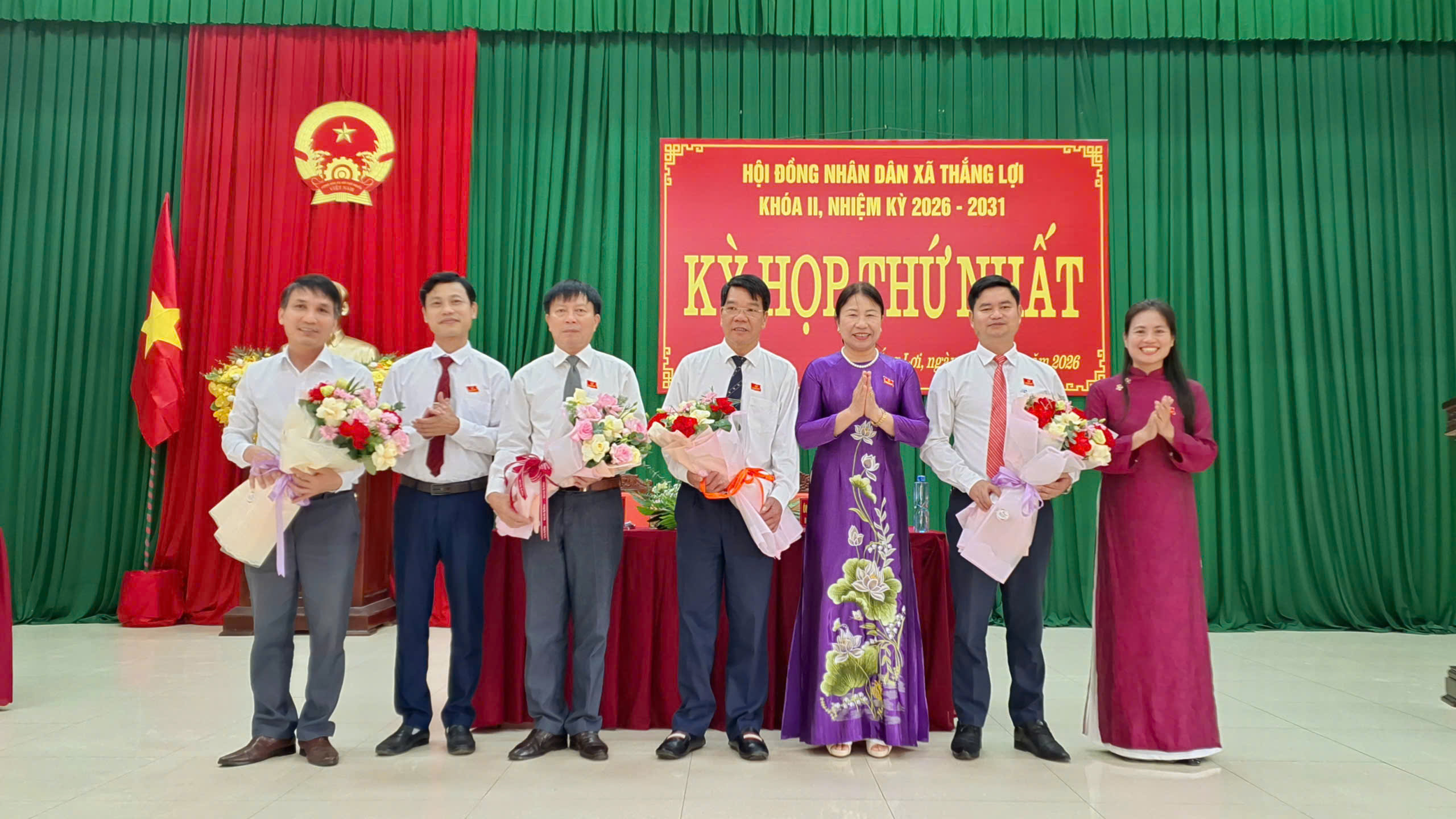 Kỳ họp thứ Nhất HĐND xã Thắng Lợi khóa II nhiệm kỳ 2026 – 2031