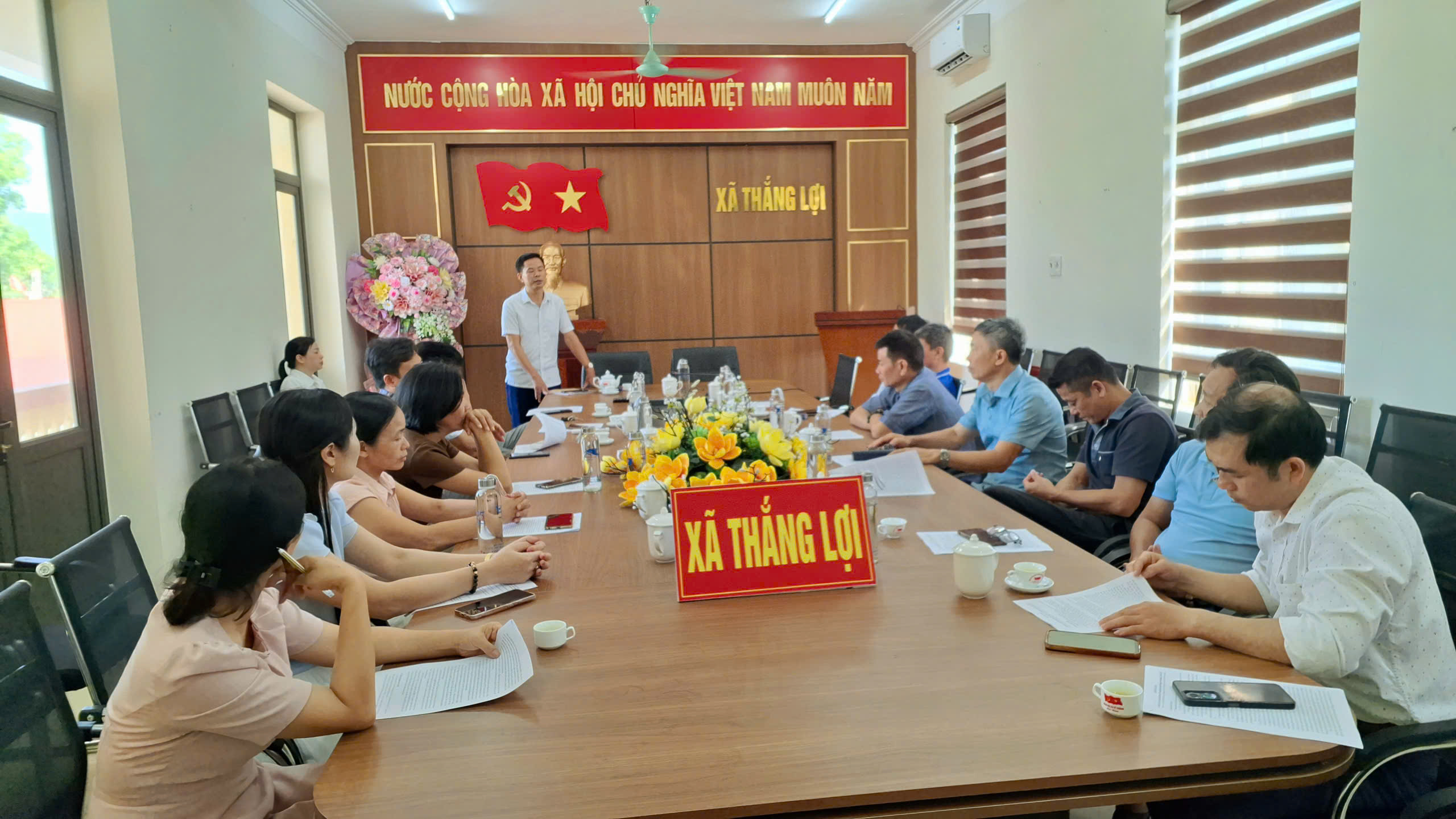 Xã Thắng Lợi quán triệt Quy chế thi, tập huấn nghiệp vụ cho những người làm nhiệm vụ coi thi