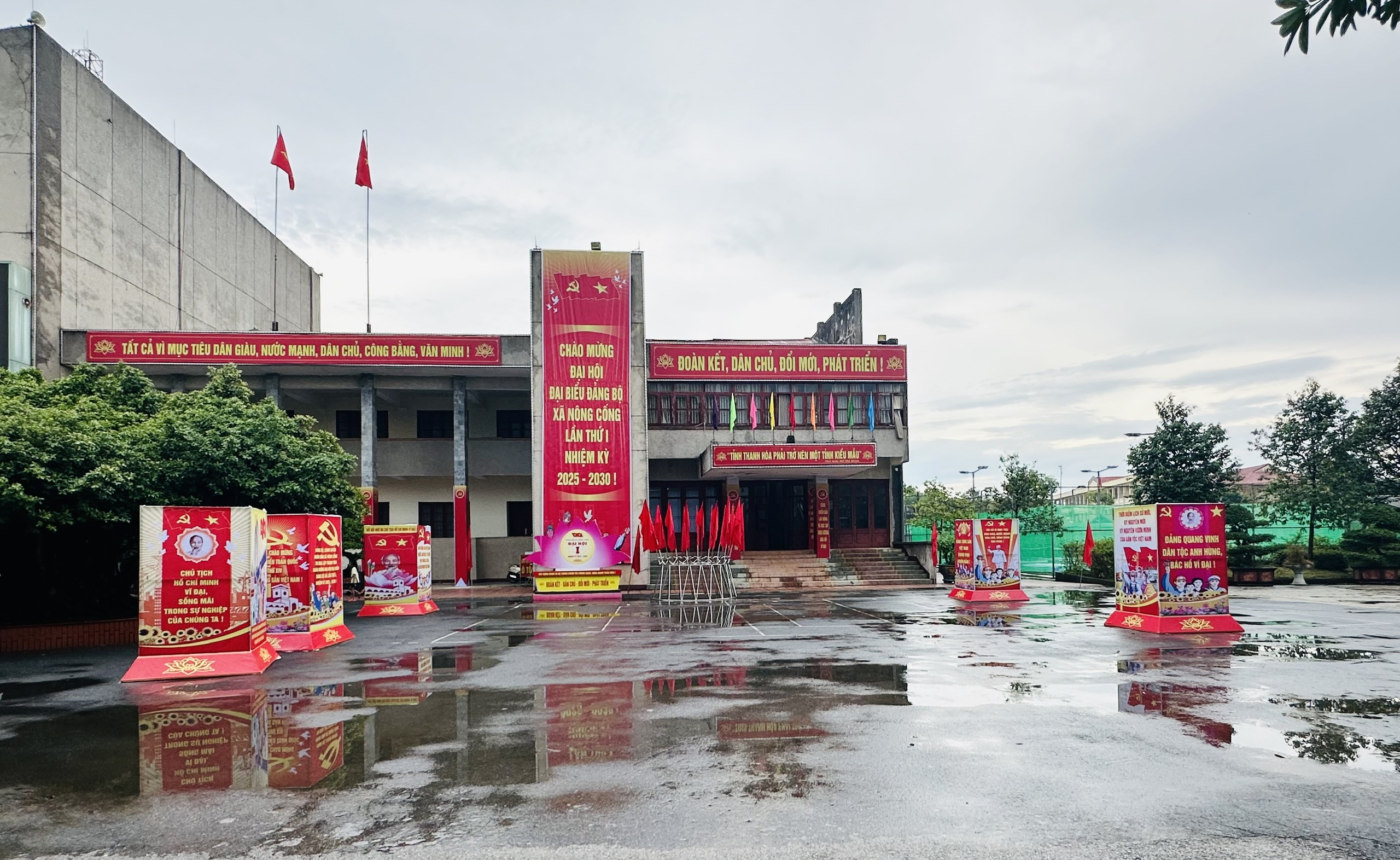 Xã Nông Cống  sẵn sàng cho Đại hội đại biểu Đảng bộ xã lần thứ I, nhiệm kỳ 2025-2030