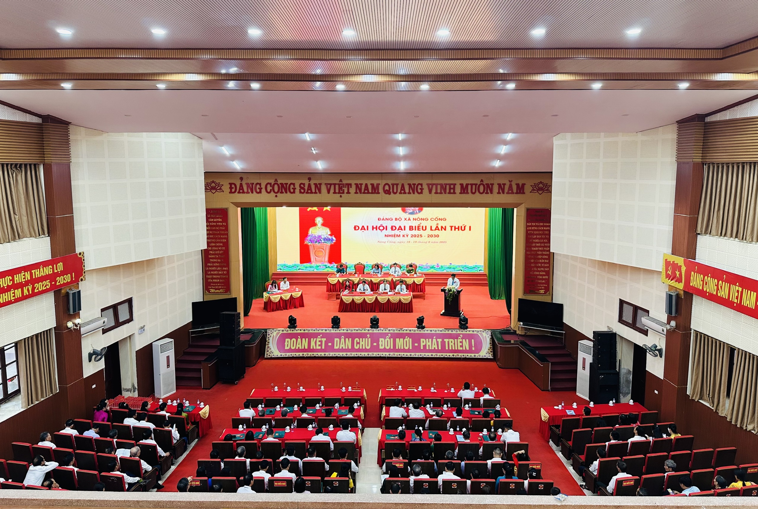 Phiên trù bị Đại hội đại biểu Đảng bộ xã Nông Cống lần thứ Nhất, nhiệm kỳ 2025–2030