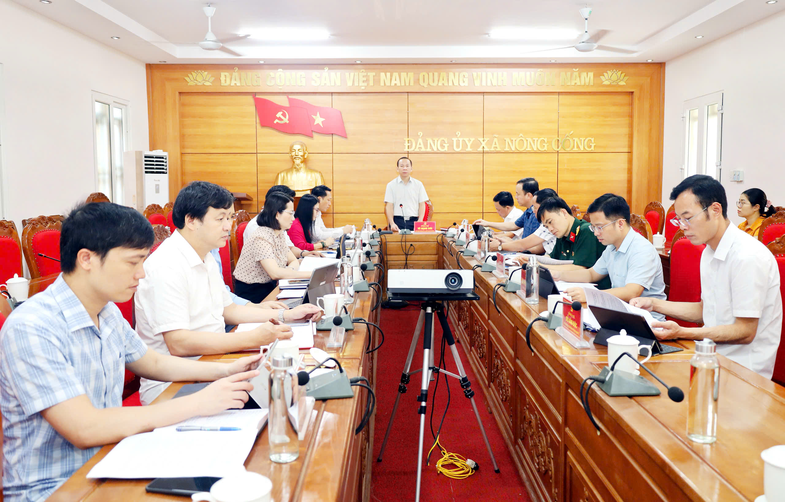 Hội nghị BTV Đảng ủy xã Nông Cống tháng 4 thông qua một số nhiệm vụ trọng tâm thời gian tới