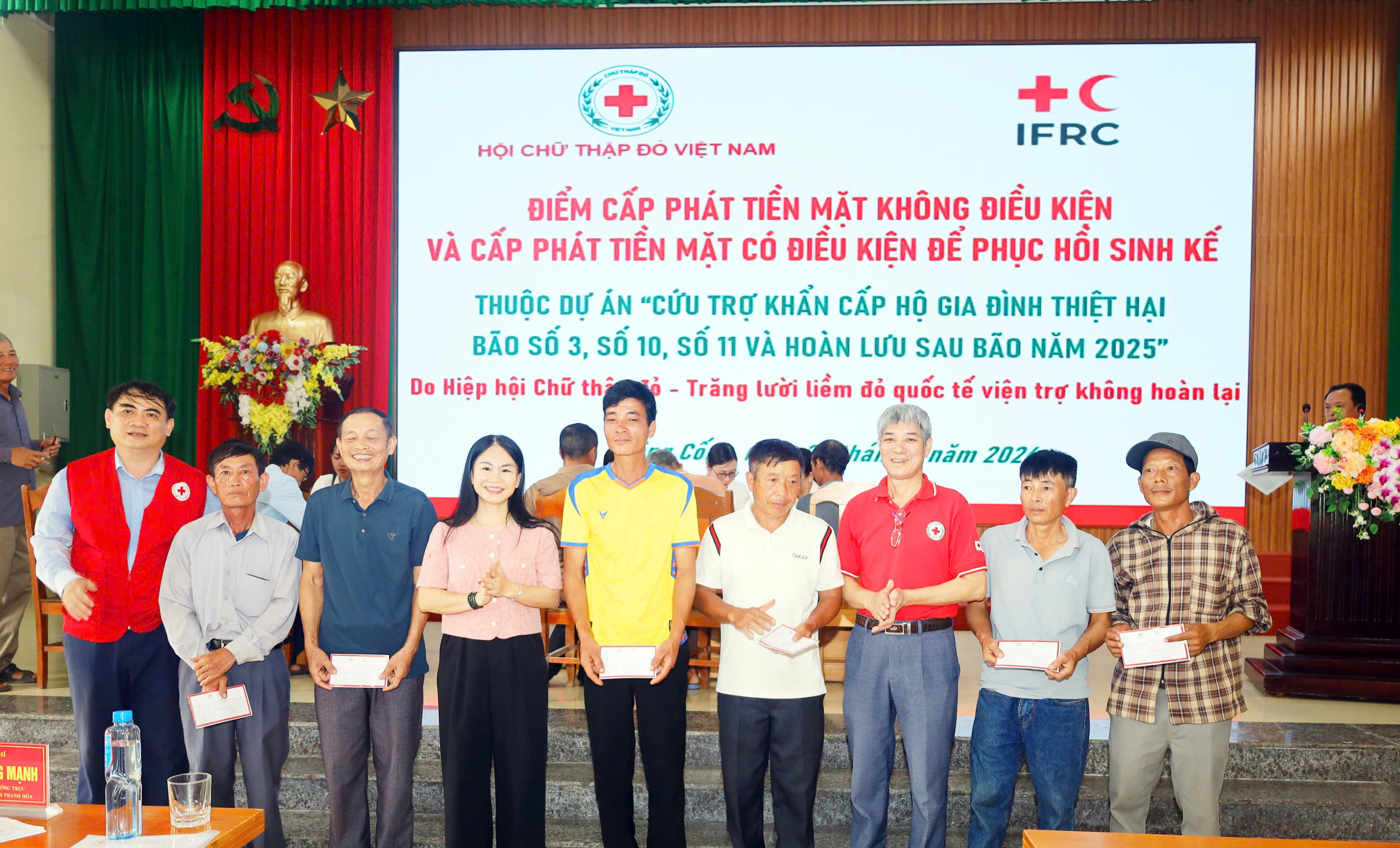 CHƯƠNG TRÌNH CẤP PHÁT TIỀN MẶT CHO CÁC HỘ HƯỞNG LỢI DỰ ÁN “CỨU TRỢ KHẨN CẤP HỘ GIA ĐÌNH BỊ THIỆT HẠI DO BÃO SỐ 3, SỐ 10, SỐ 11 VÀ HOÀN LƯU SAU BÃO NĂM 2025”
