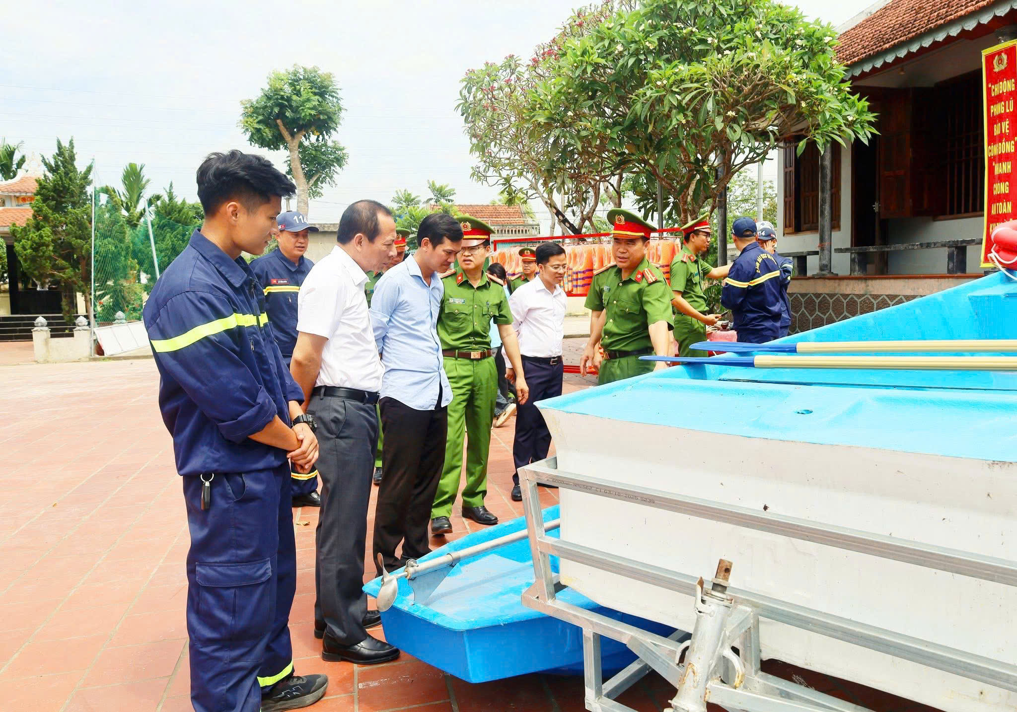 Xã Nông Cống ra mắt mô hình “Điểm ứng phó thiên tai và Cứu nạn, cứu hộ cộng đồng” 