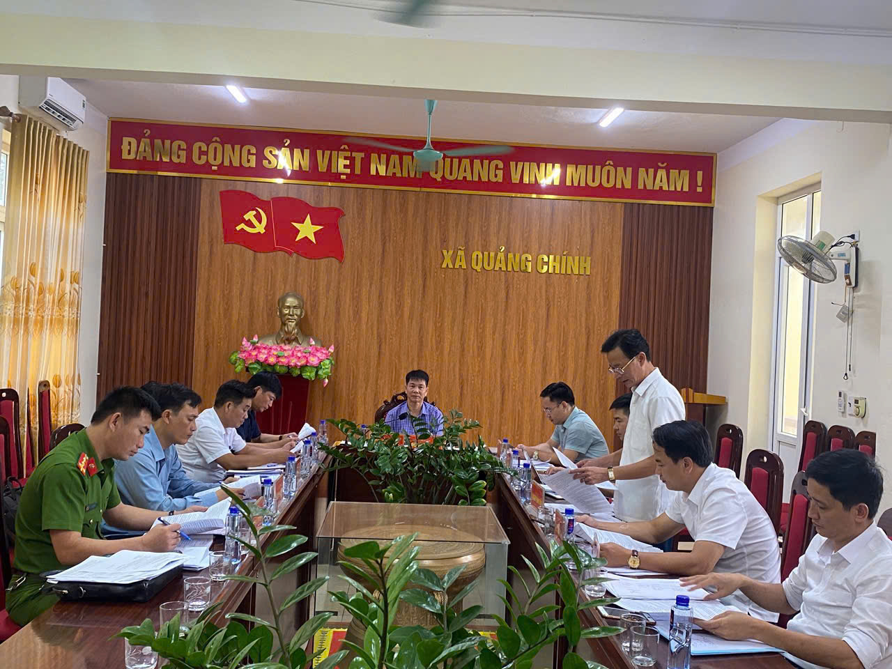 ĐẢNG ỦY XÃ QUẢNG CHÍNH TRIỂN KHAI HỘI NGHỊ BAN THƯỜNG VỤ SƠ KẾT CÔNG TÁC 9 THÁNG, TRIỂN KHAI NHIỆM VỤ 03 THÁNG CUỐI NĂM 2025