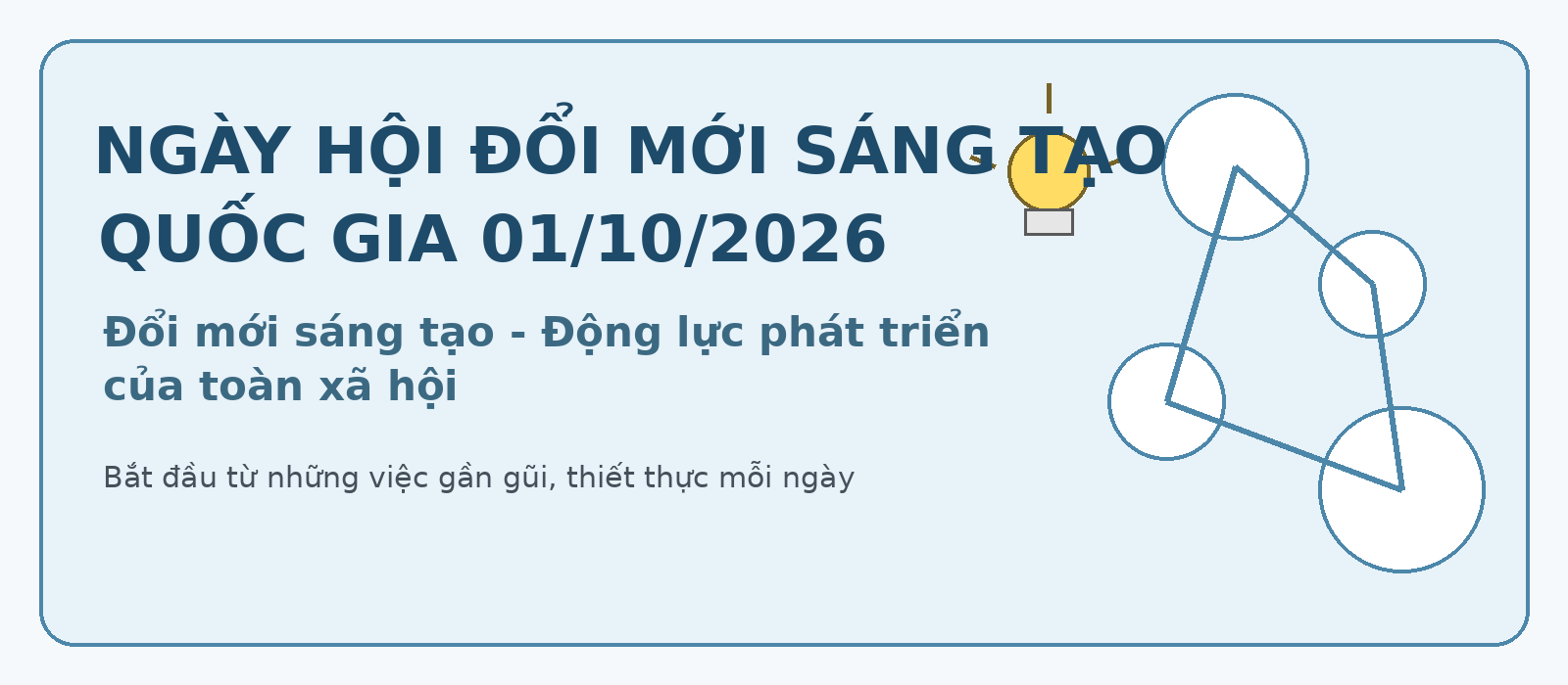 TUYÊN TRUYỀN HƯỞNG ỨNG NGÀY HỘI ĐỔI MỚI SÁNG TẠO QUỐC GIA NĂM 2026