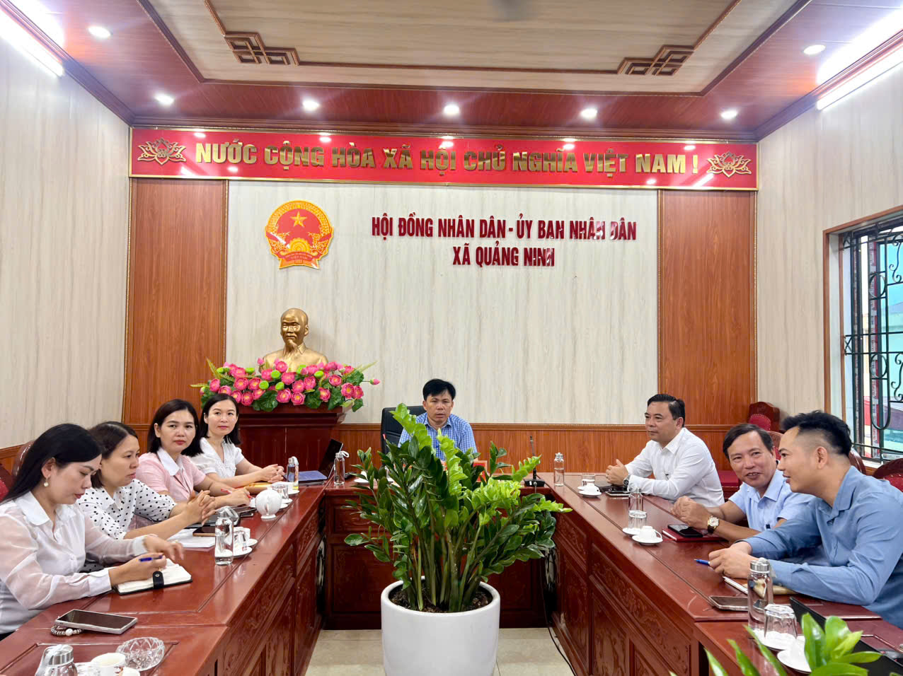 Xã Quảng Ninh tham dự Hội nghị trực tuyến quán triệt, phổ biến Luật Phòng, chống ma túy, Luật sửa đổi, bổ sung một số điều của Luật Tiếp công dân, Luật Khiếu nại, Luật Tố cáo và Luật phòng, chống tham nhũng