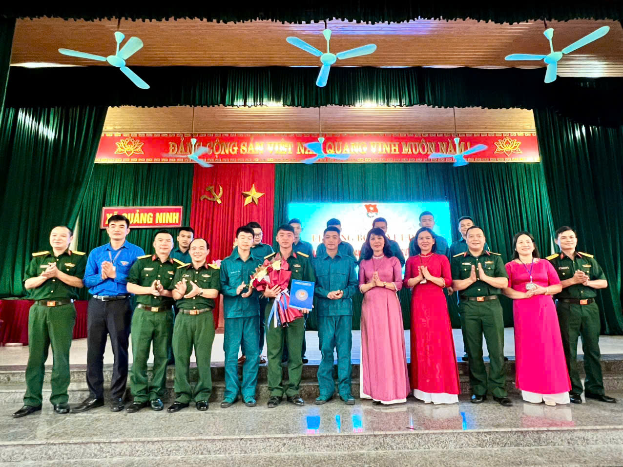 Hội nghị công bố Quyết định thành lập và ra mắt Chi đoàn Quân sự xã Quảng Ninh