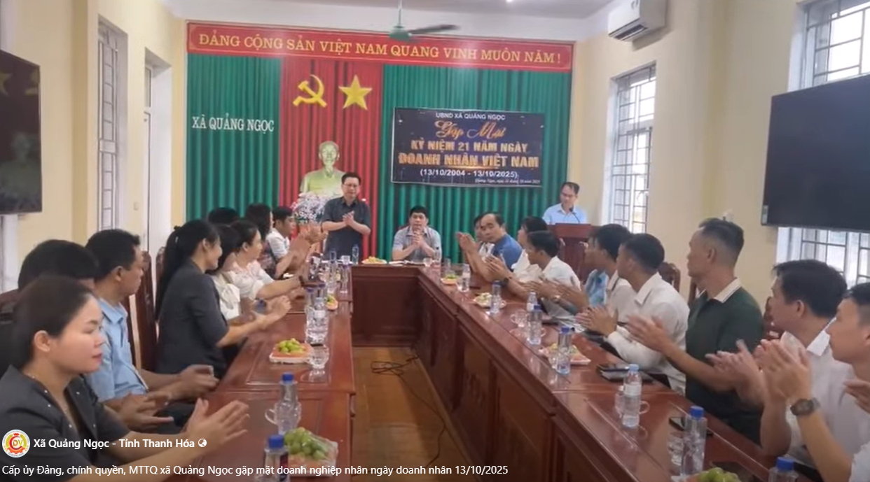 Quảng Ngọc tổ chức gặp mặt các doanh nghiệp nhân ngày doanh nhân việt nam