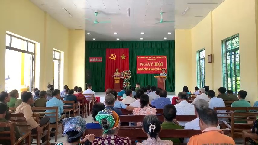 Thôn Trung Đào, xã Quảng Yên tổ chức Ngày hội toàn dân bảo vệ an ninh Tổ quốc