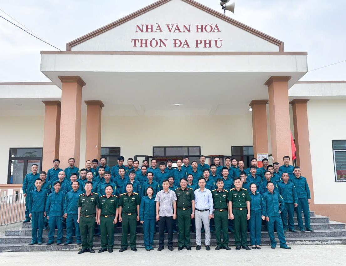 Ban Chỉ huy Quân sự xã Quảng Yên tổ chức khai mạc huấn luyện dân quân tự vệ năm 2026