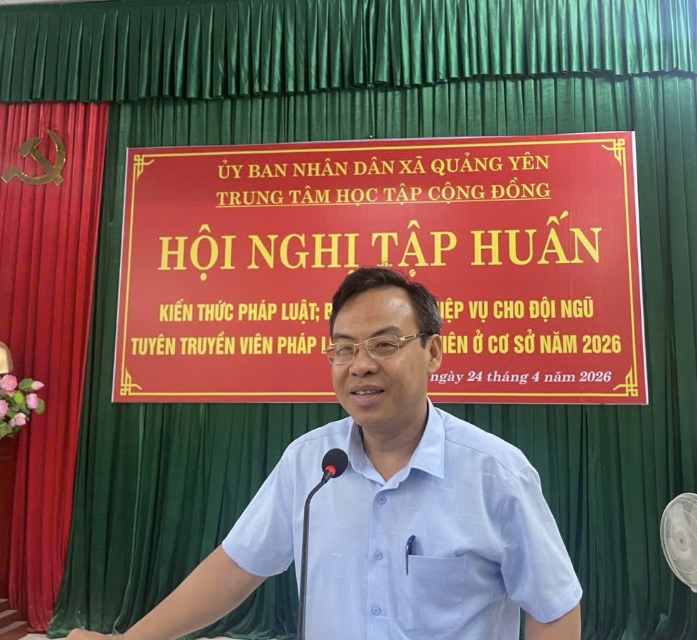 Xã Quảng Yên đẩy mạnh công tác hòa giải ở cơ sở