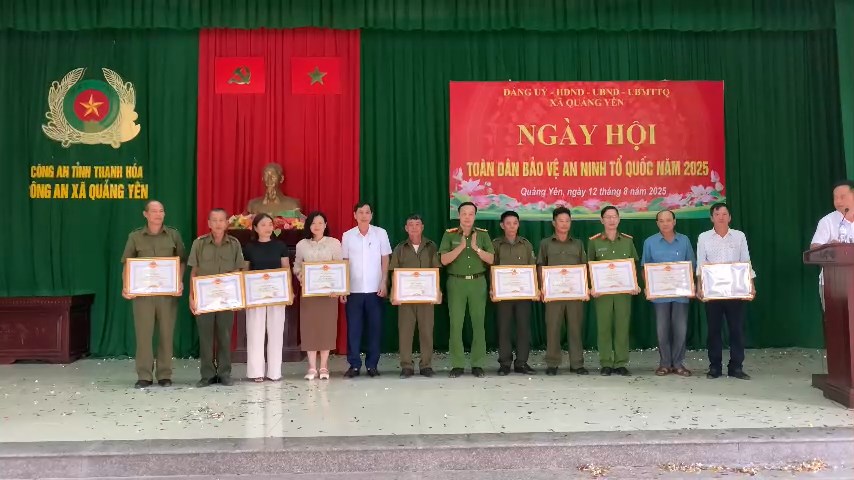 Xã Quảng Yên tổ chức “Ngày hội Toàn dân bảo vệ an ninh Tổ quốc” năm 2025