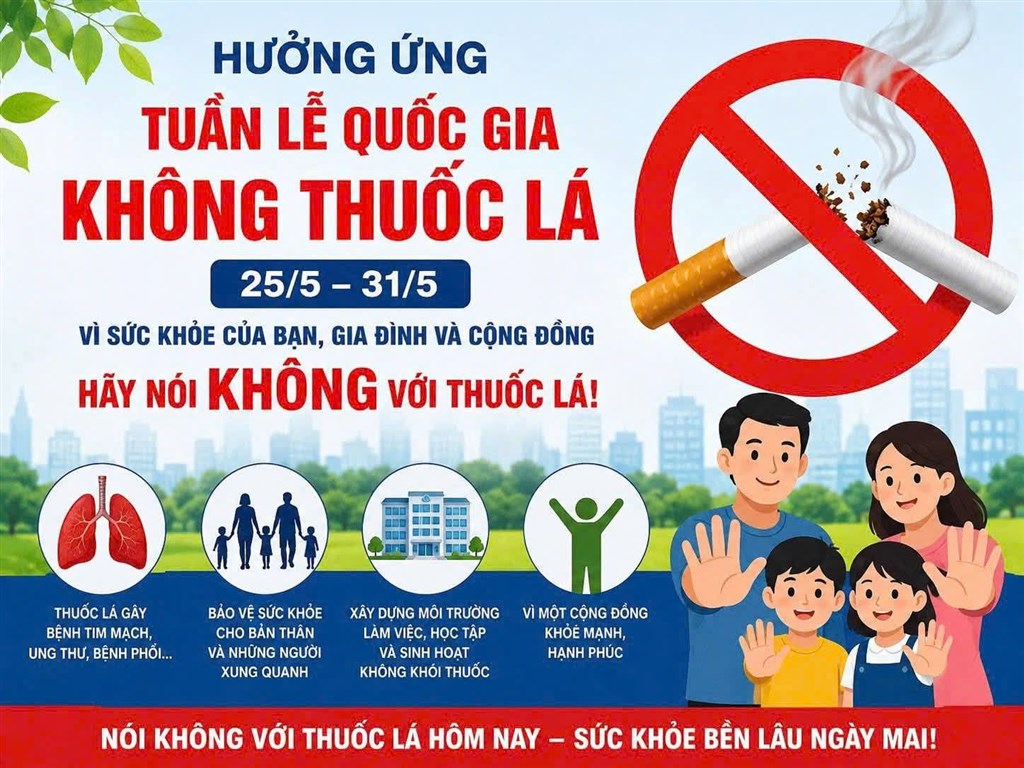 Hành động hôm nay vì một cộng đồng không khói thuốc
